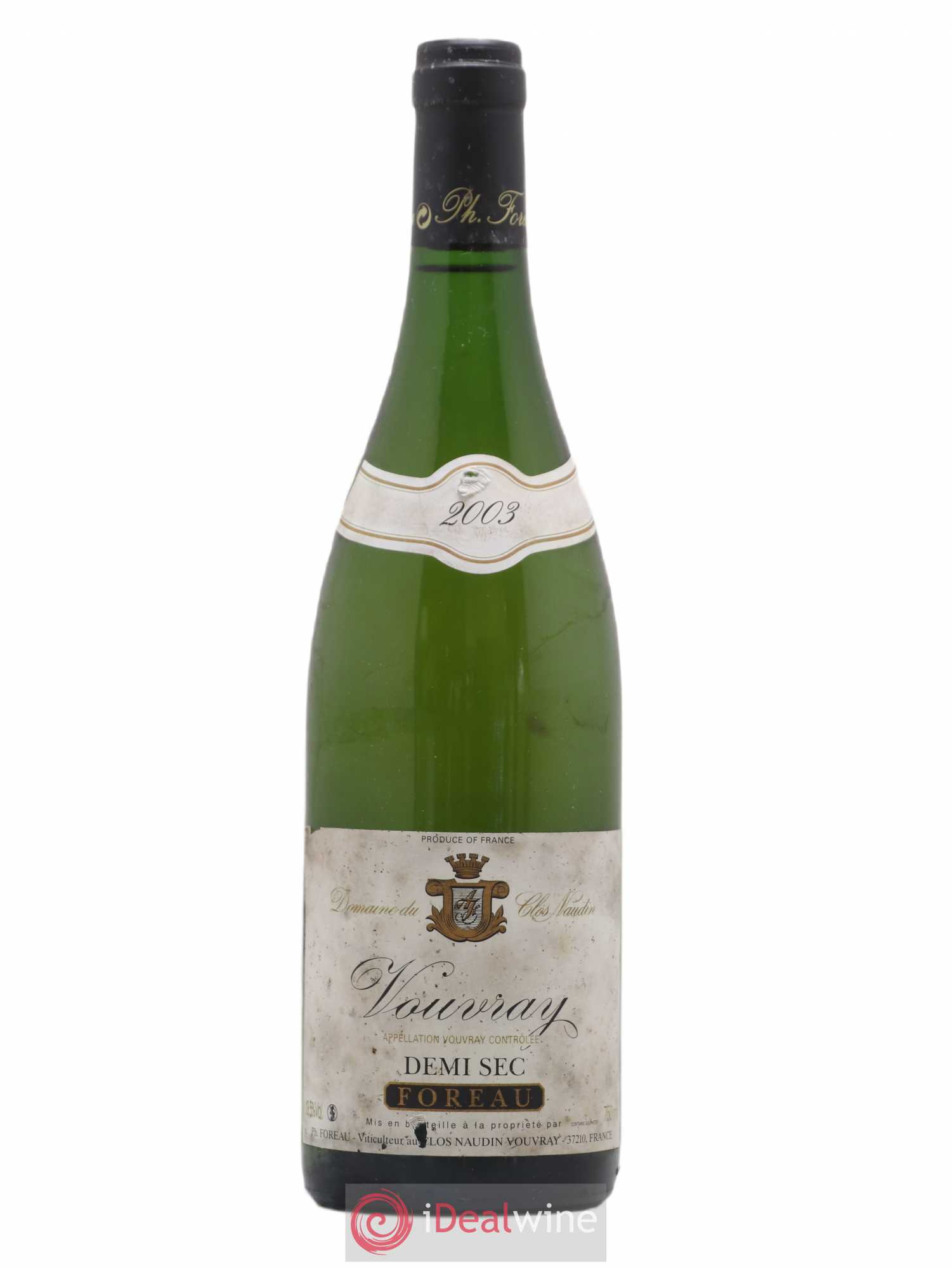 Vouvray Demi-Sec Clos Naudin - Philippe Foreau 2003 - Lot de 1 bouteille - 0