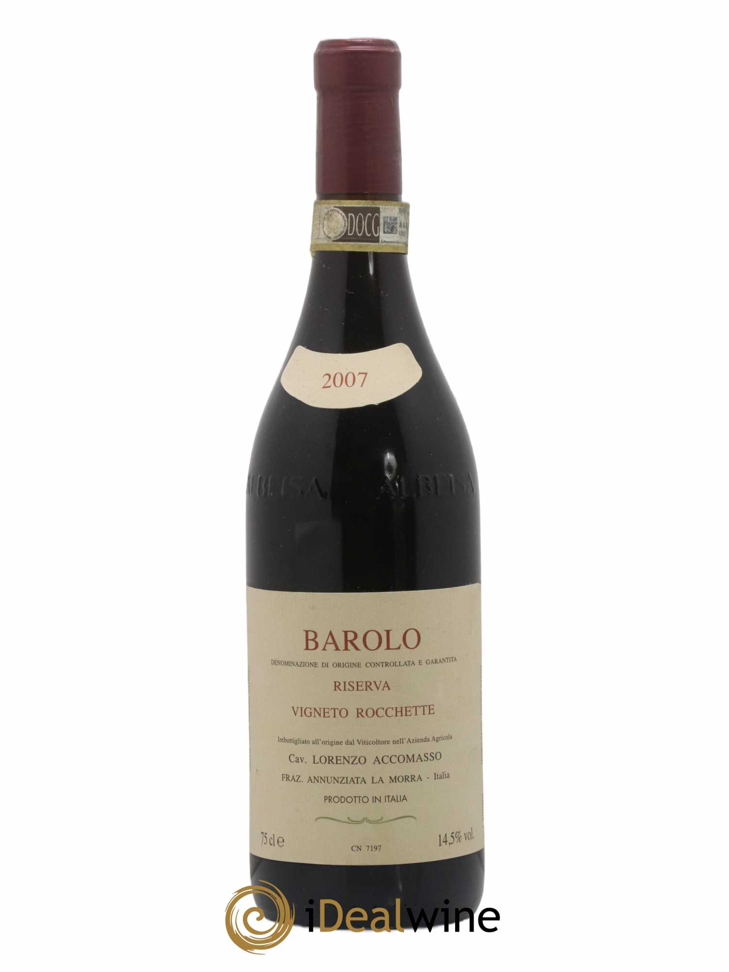 Barolo DOCG Riserva Vigneto Rocchette Lorenzo Accomasso 2007 - Posten von 1 Flasche - 0