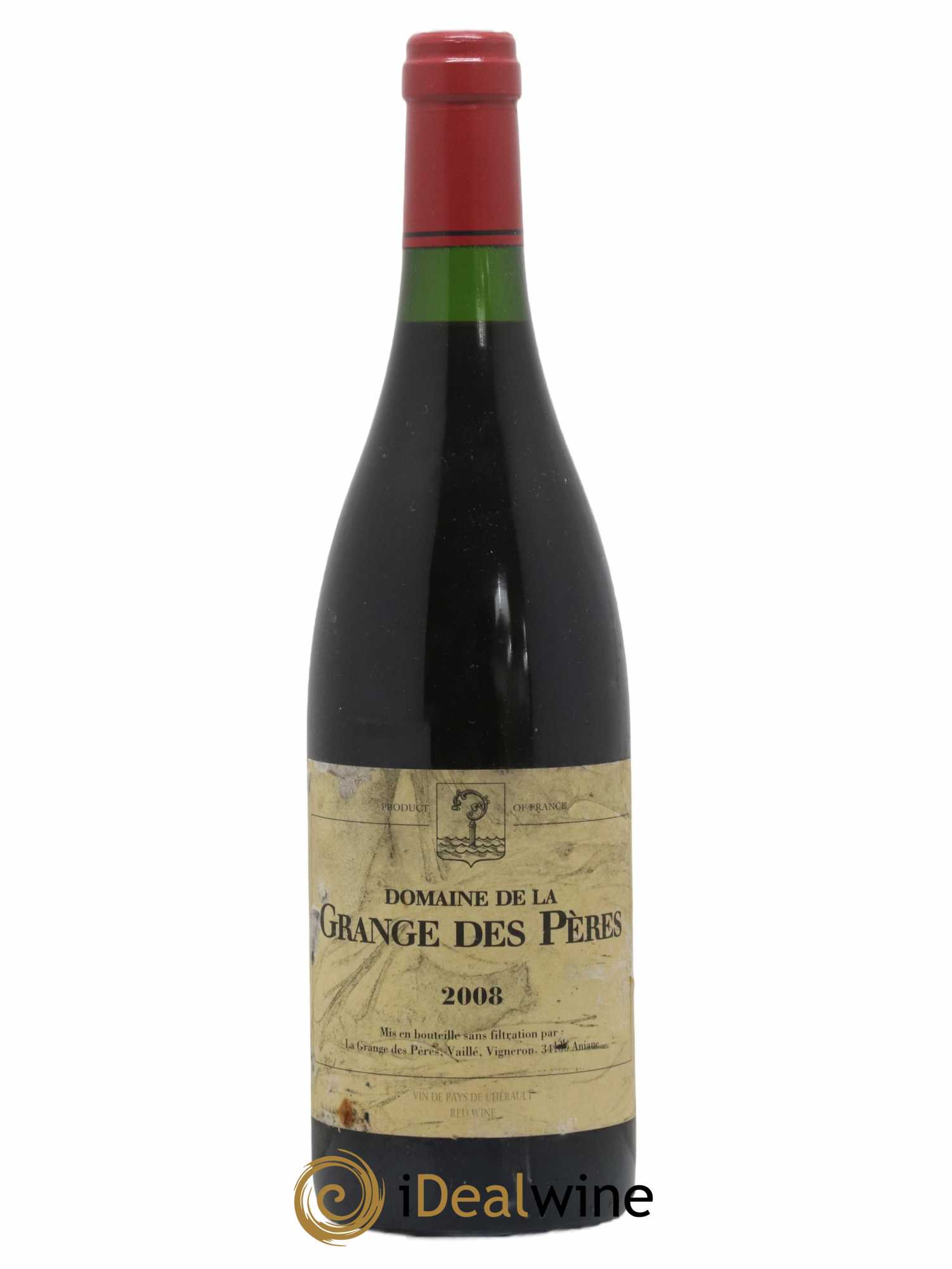 Pays d'Hérault Grange des Pères Laurent Vaillé 2008 - Lot de 1 bouteille - 0