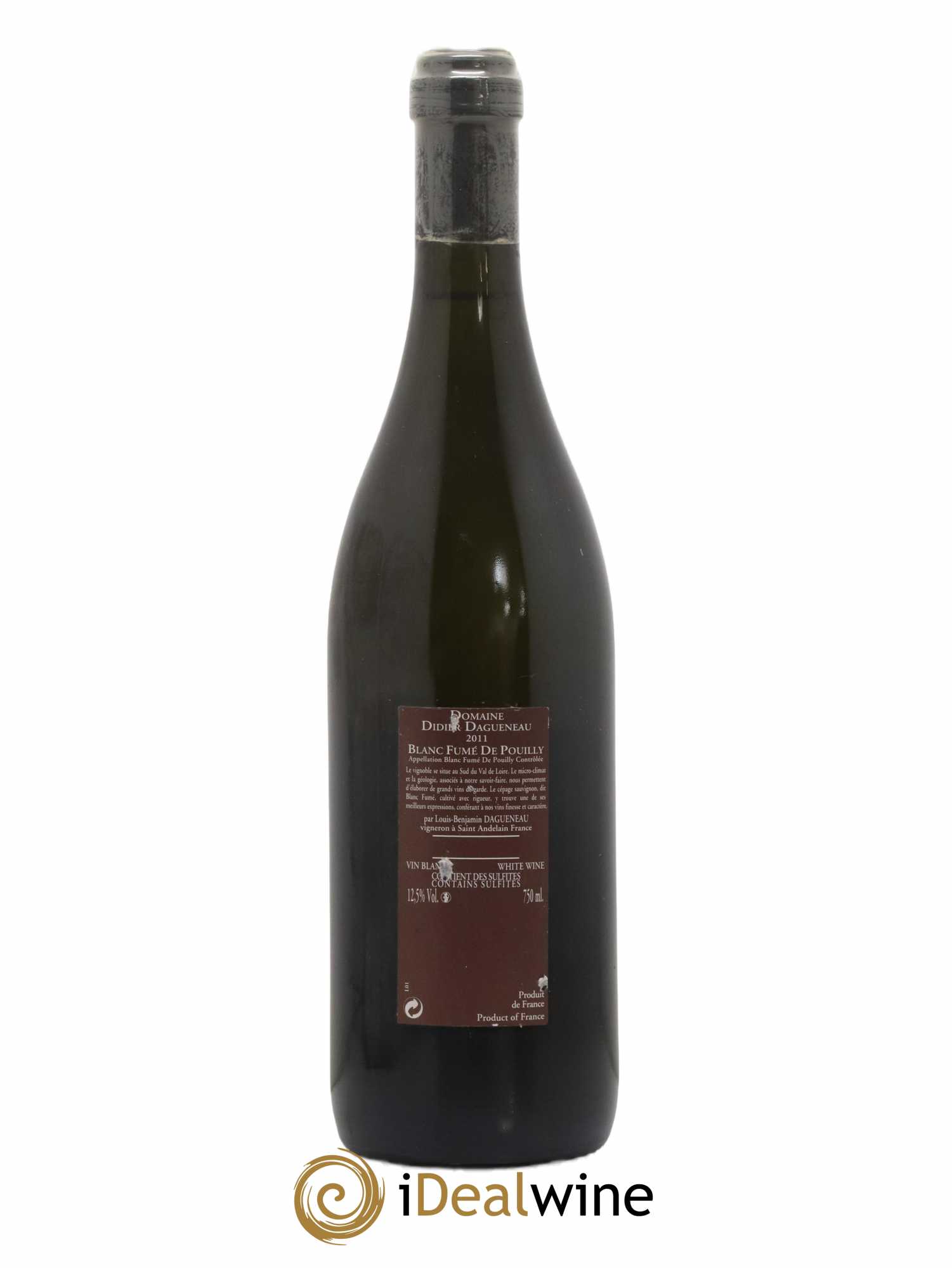 Vin de France (anciennement Pouilly-Fumé) Pur Sang Dagueneau (Domaine Didier - Louis-Benjamin) 2011 - Lot de 1 bouteille - 1