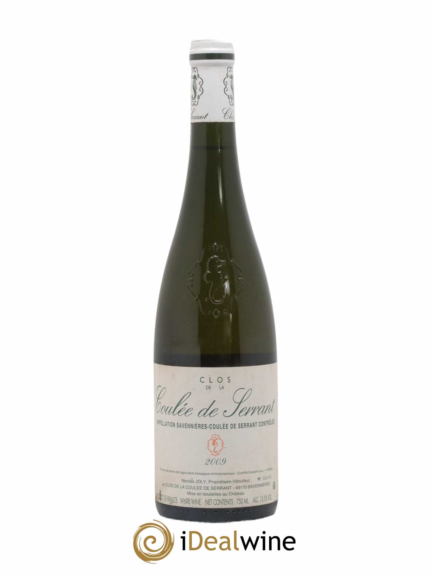 Savennières Clos de la Coulée de Serrant Vignobles de la Coulée de Serrant - Nicolas Joly 2009 - Lot de 1 bouteille - 0