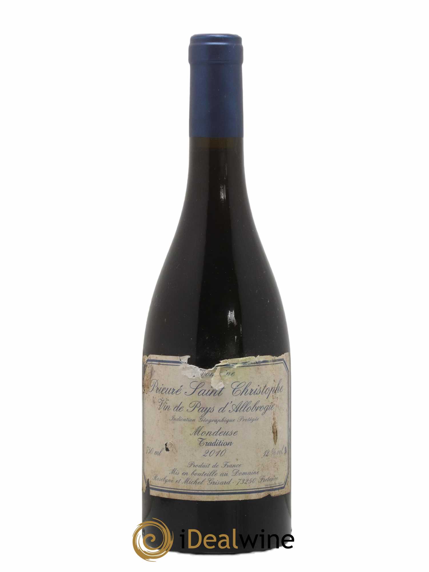 Vin des Allobroges Mondeuse Tradition Prieuré Saint Christophe (Domaine) 2010 - Lot de 1 bouteille - 0
