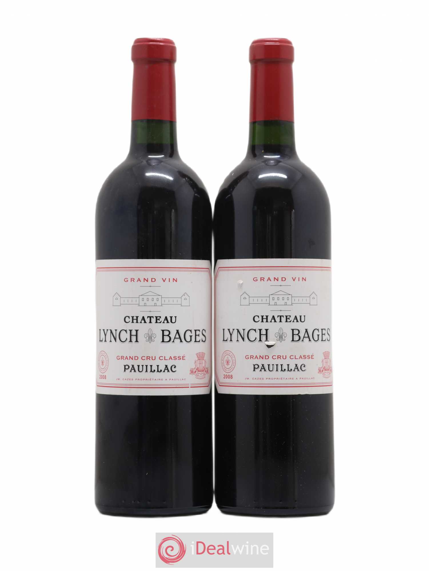 Château Lynch Bages 5ème Grand Cru Classé 2008 - Lot de 2 bouteilles - 0