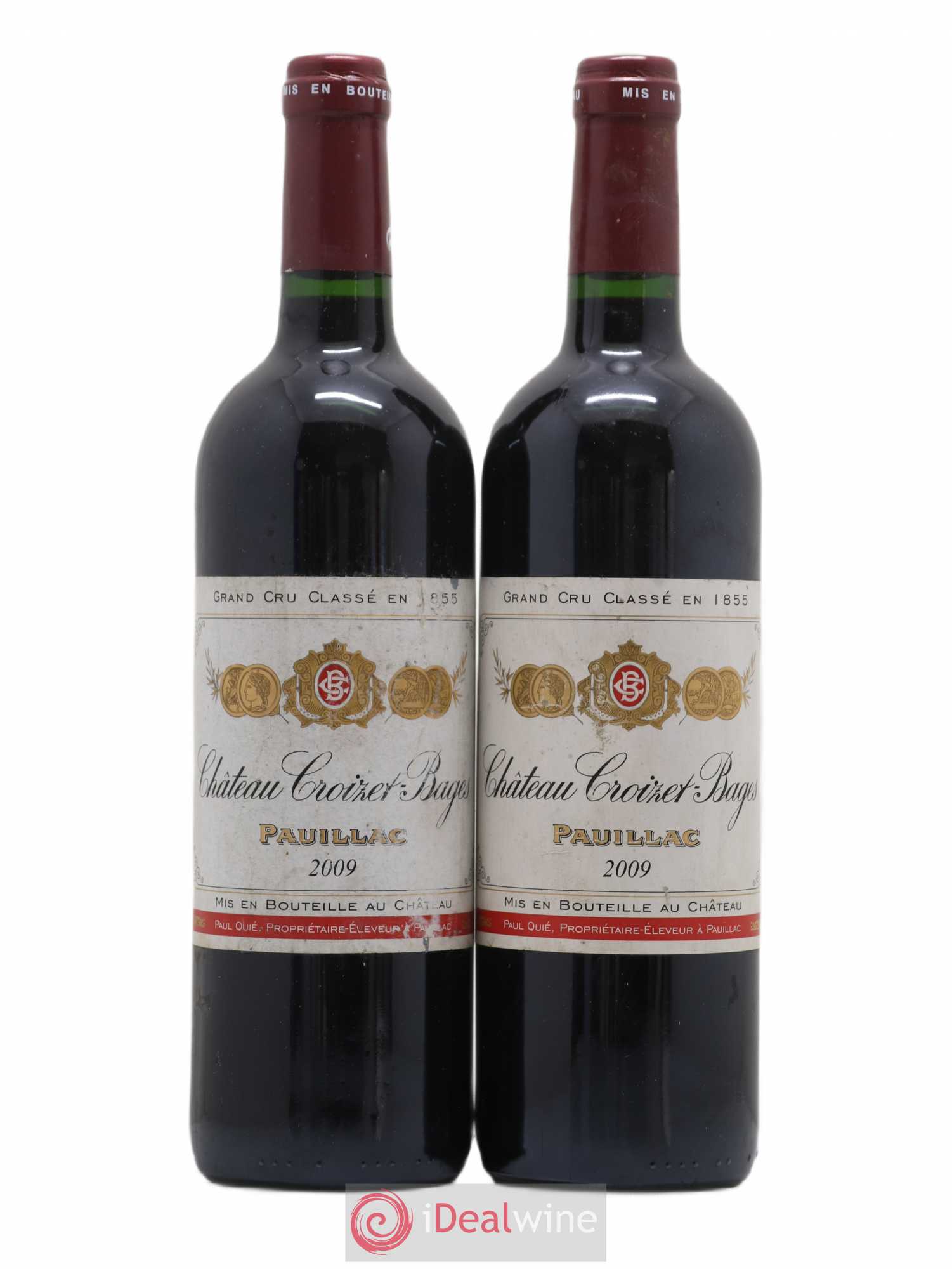 Château Croizet Bages 5ème Grand Cru Classé 2009 - Lot de 2 bouteilles - 0
