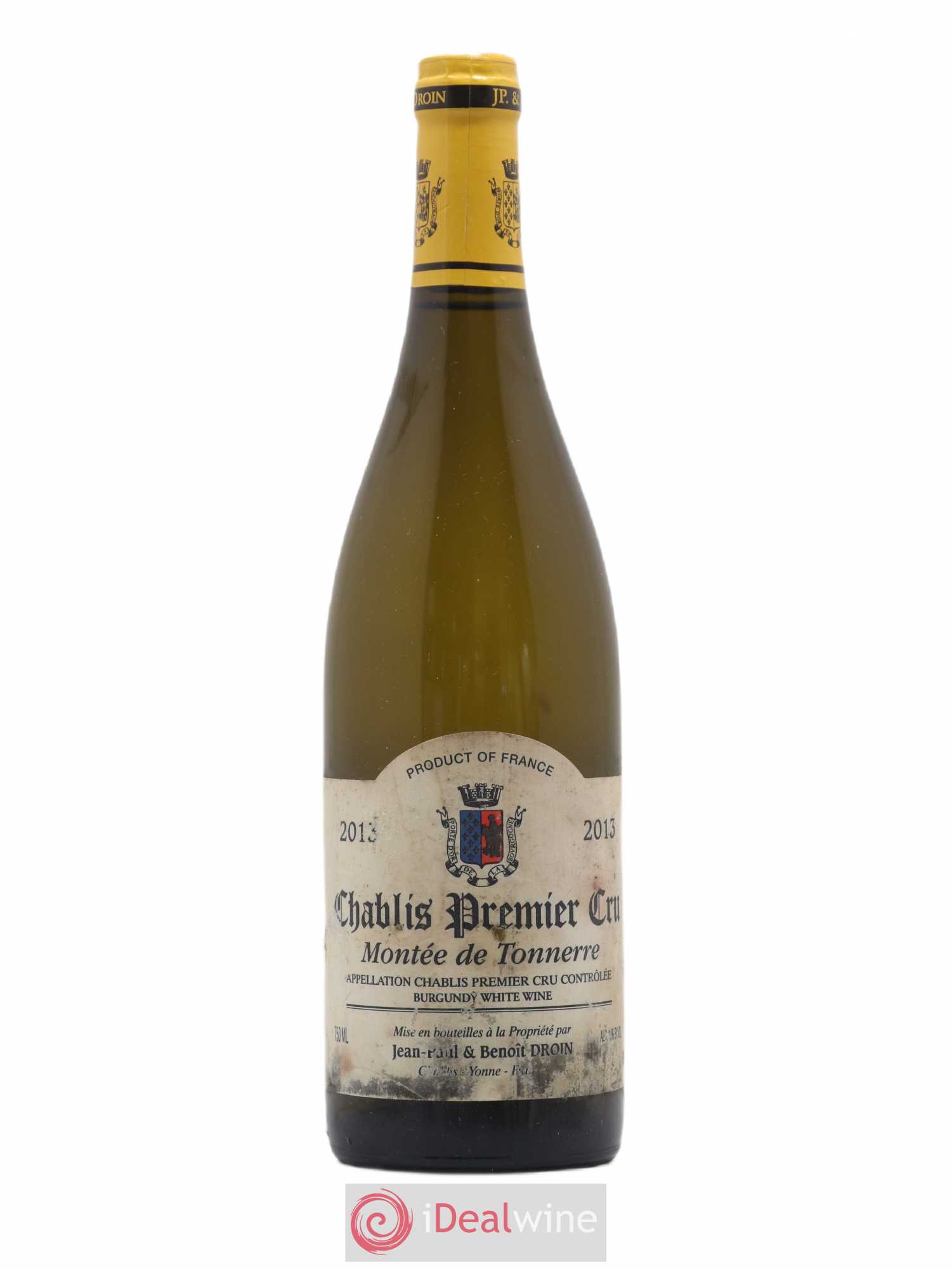 Chablis 1er Cru Montée de Tonnerre Jean-Paul & Benoît Droin (Domaine) 2013 - Posten von 1 Flasche - 0