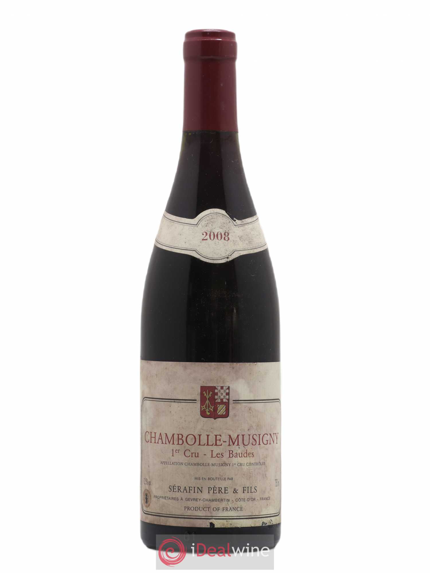 Chambolle-Musigny 1er Cru Les Baudes Christian Sérafin Père et Fils 2008 - Lot de 1 bouteille - 0