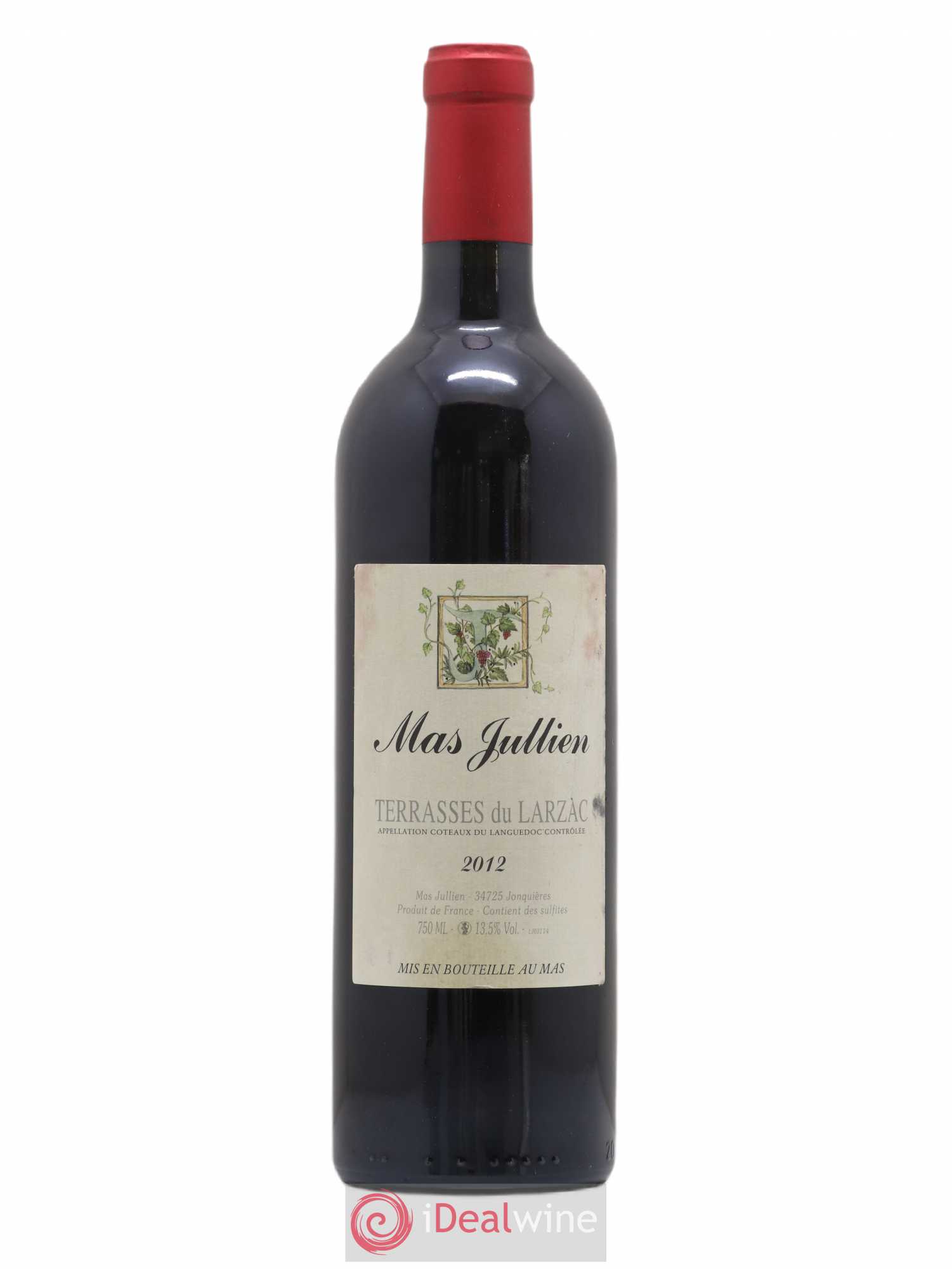 Terrasses du Larzac Mas Jullien Olivier Jullien 2012 - Lot de 1 bouteille - 0