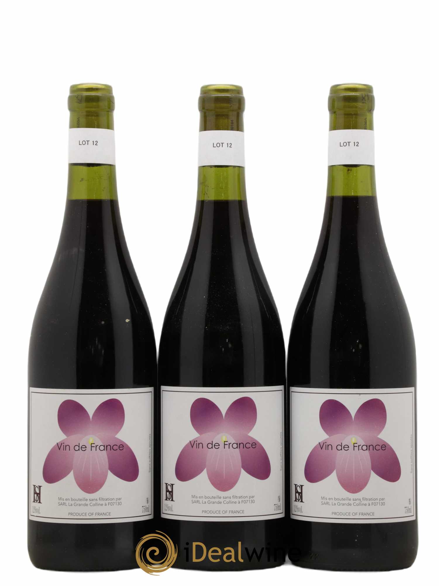 Vin de France (Ex Saint-Joseph) Hirotake Ooka - Domaine La Grande Colline 2012 - Lot de 3 bouteilles - 0