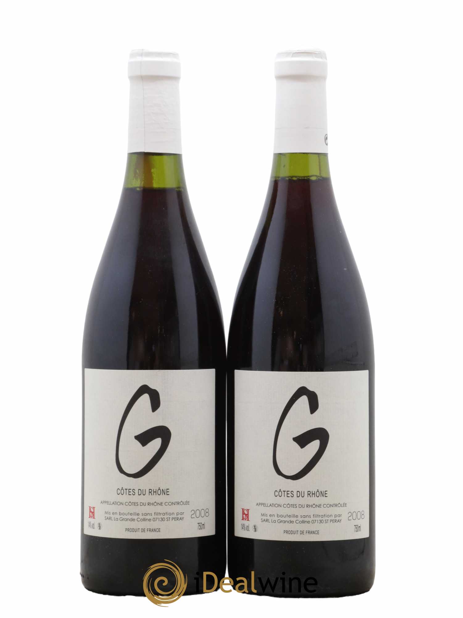 Vin de France Cuvée G Hirotake Ooka - Domaine La Grande Colline 2008 - Lot de 2 bouteilles - 0