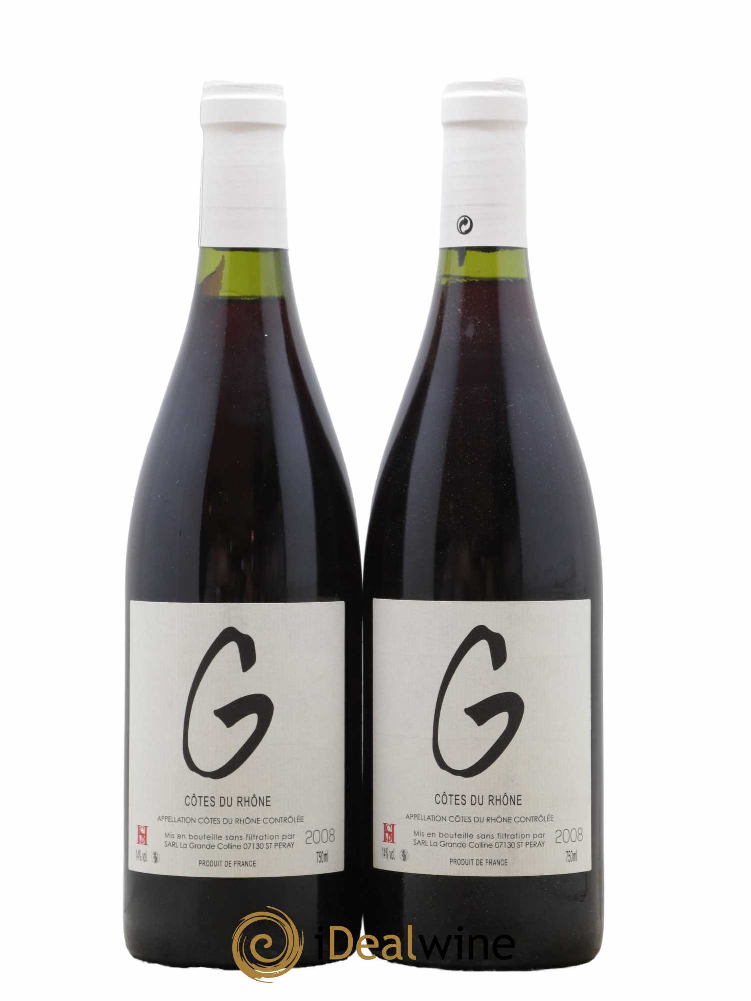 Vin de France Cuvée G Hirotake Ooka - Domaine La Grande Colline 2008 - Lot de 2 bouteilles - 0
