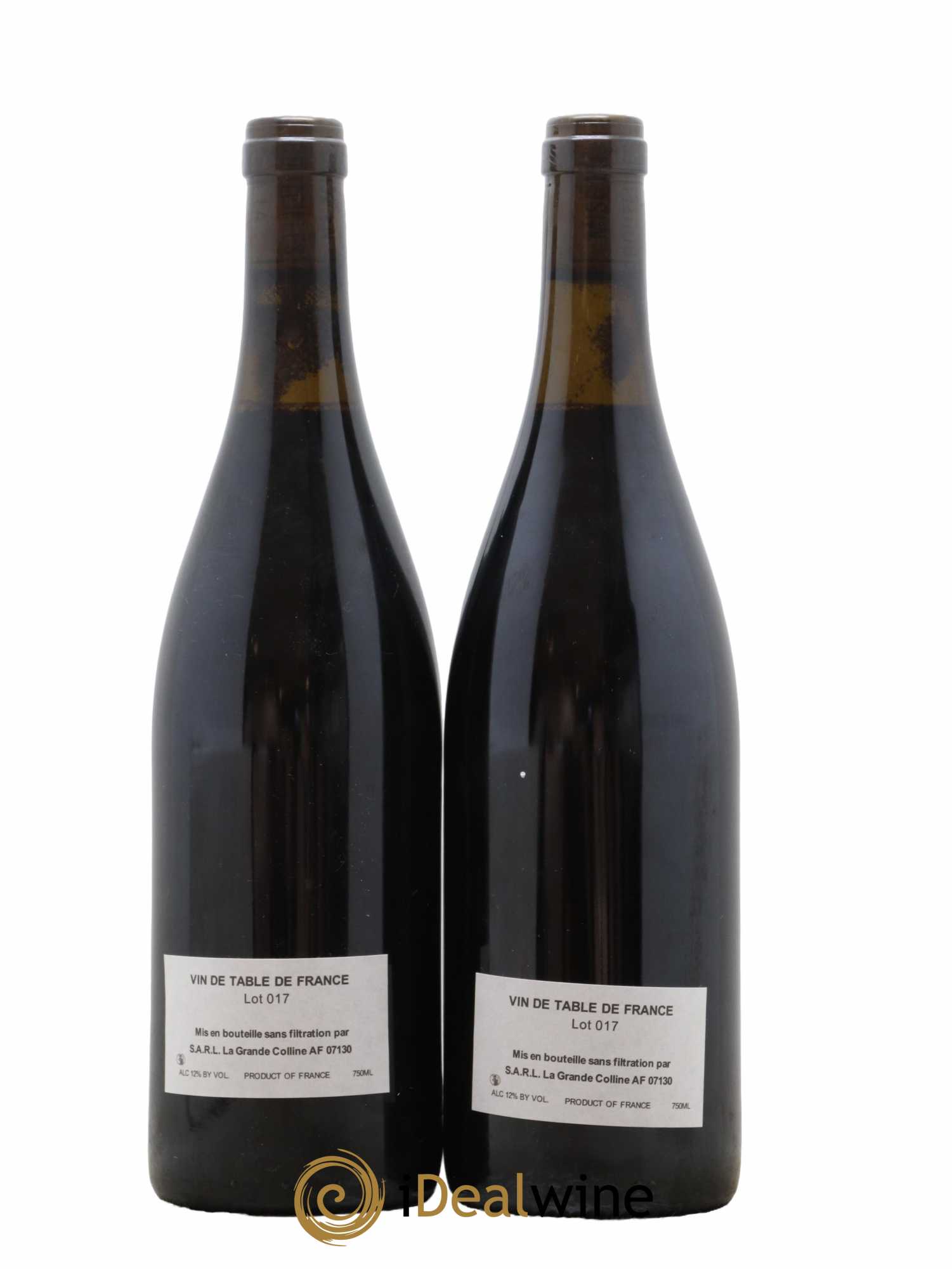 Vin de France (Ex Cornas) Hirotake Ooka - Domaine La Grande Colline 2017 - Lot de 2 bouteilles - 1