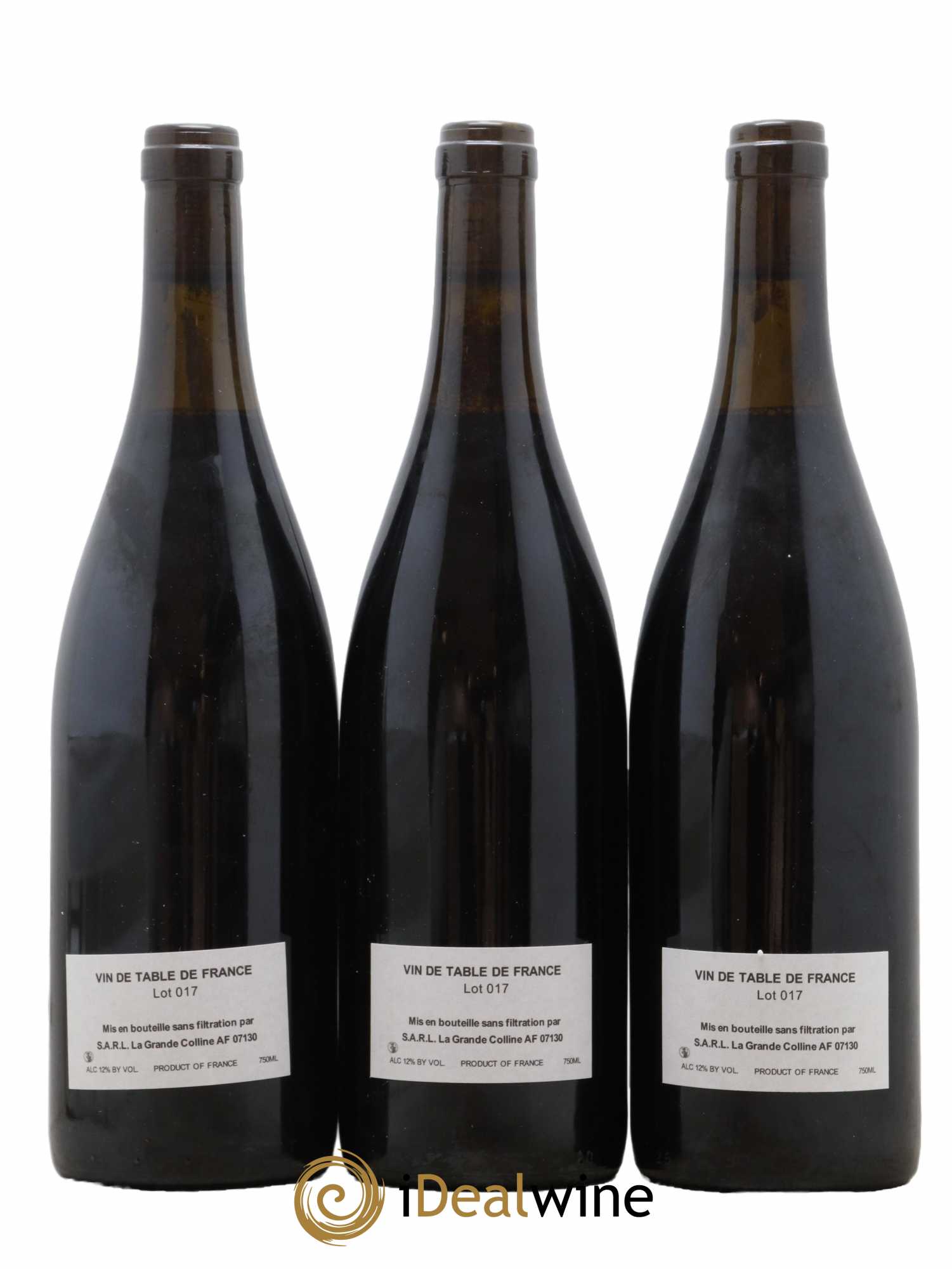 Vin de France (Ex Cornas) Hirotake Ooka - Domaine La Grande Colline 2017 - Lot de 3 bouteilles - 1