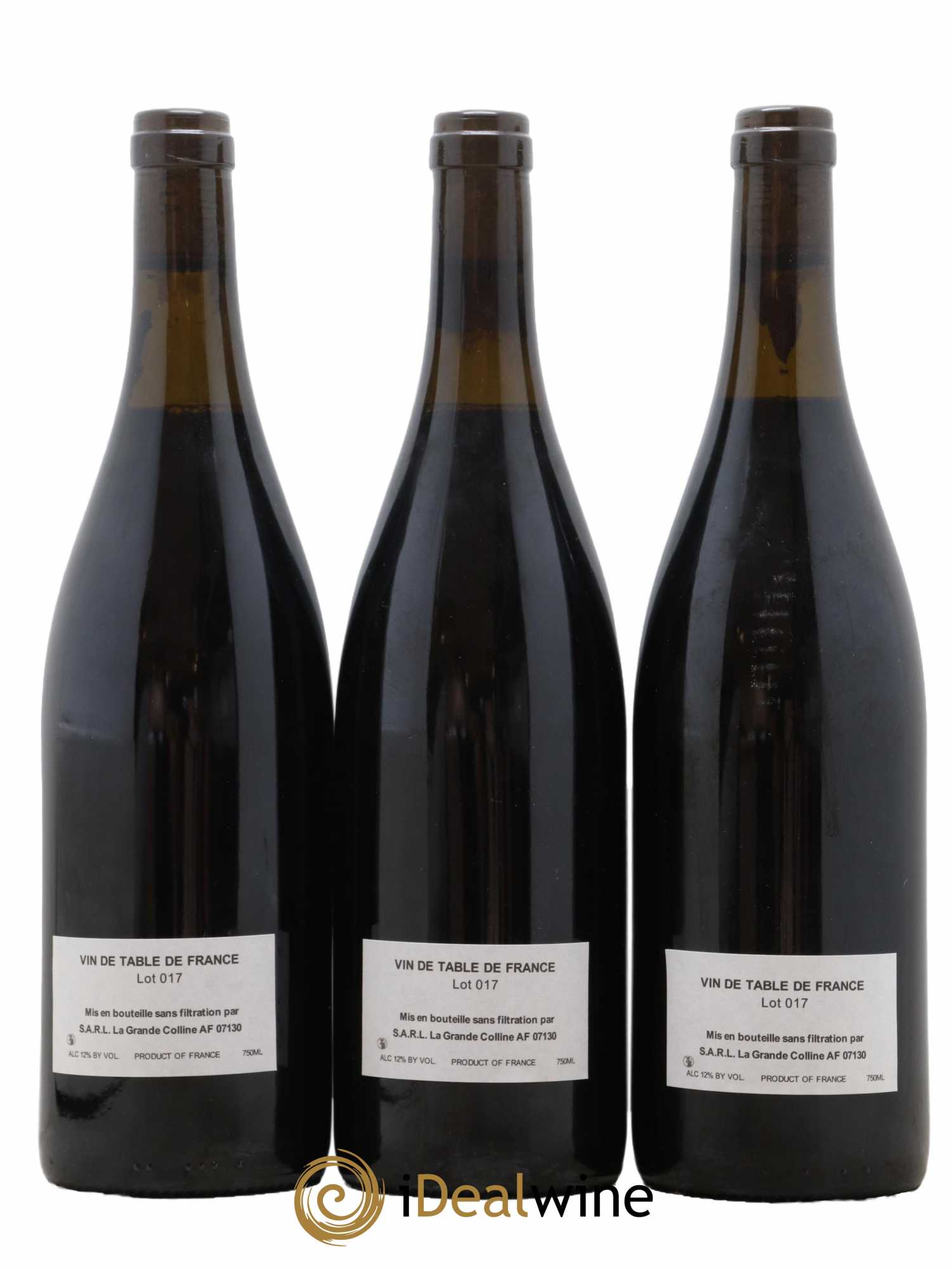 Vin de France (Ex Cornas) Hirotake Ooka - Domaine La Grande Colline 2017 - Lot de 3 bouteilles - 1