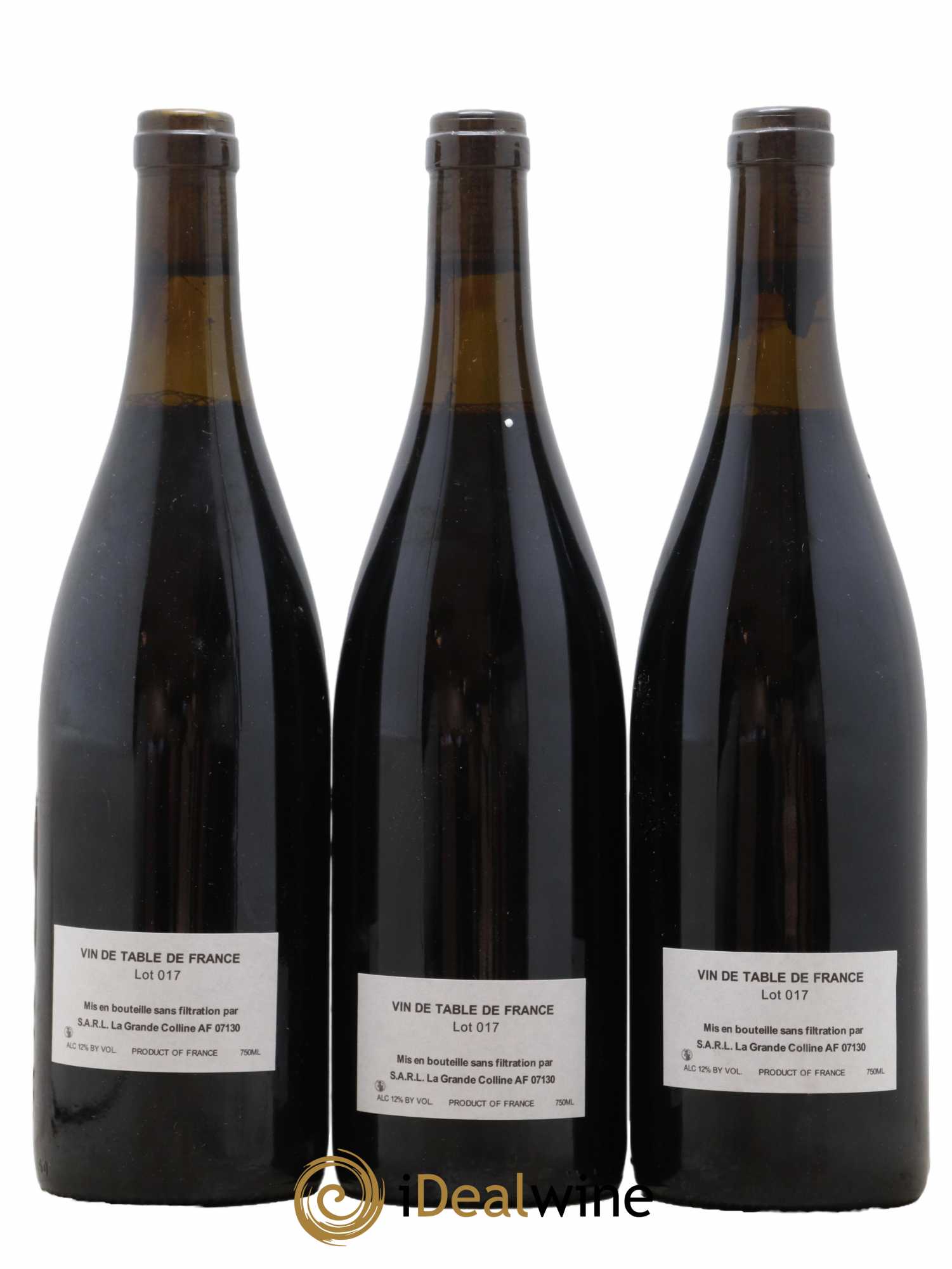 Vin de France (Ex Cornas) Hirotake Ooka - Domaine La Grande Colline 2017 - Lot de 3 bouteilles - 1