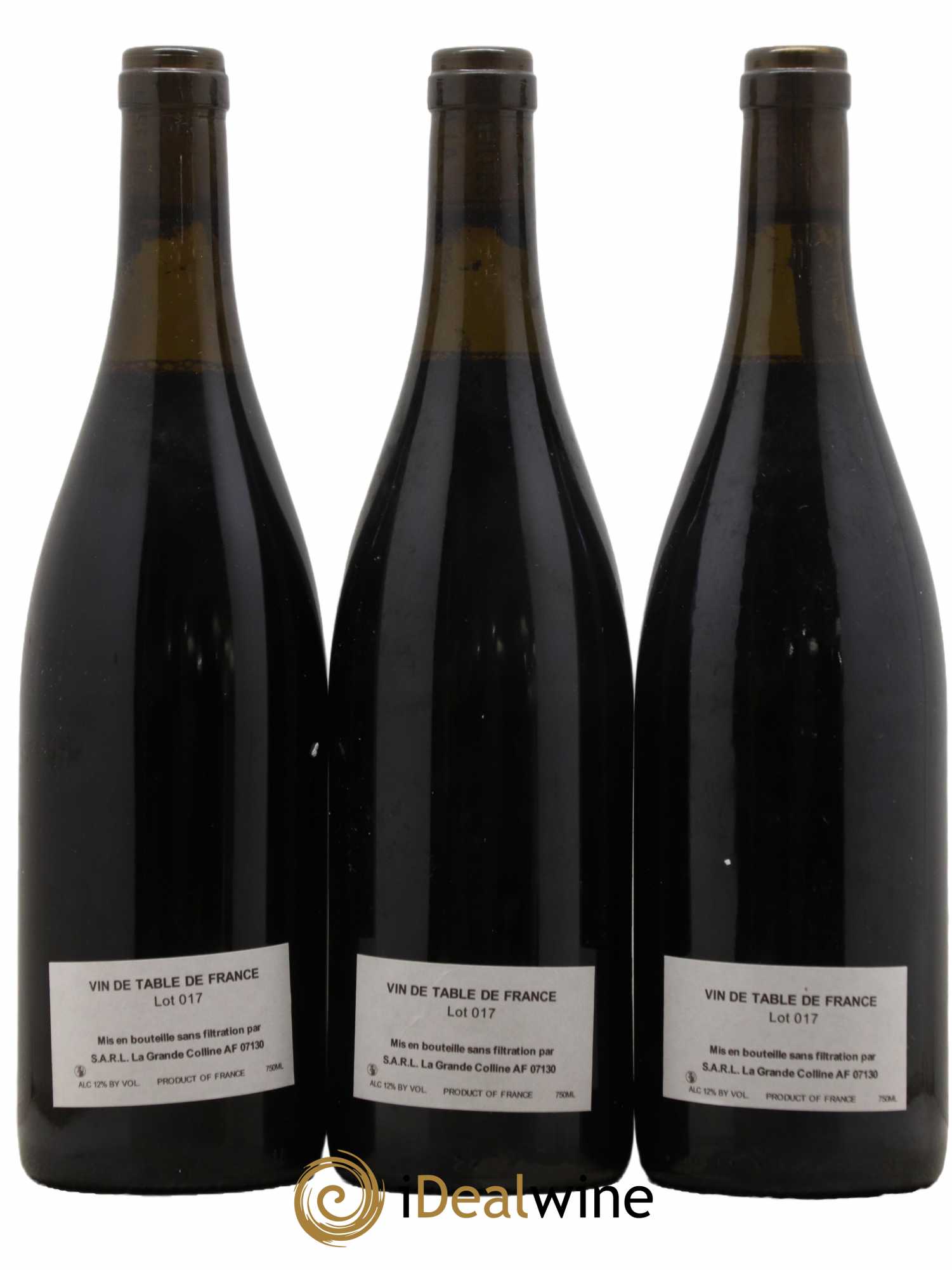 Vin de France (Ex Cornas) Hirotake Ooka - Domaine La Grande Colline 2017 - Lot de 3 bouteilles - 1