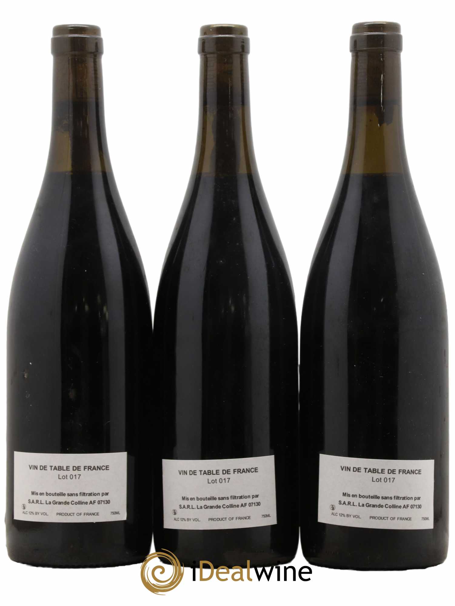 Vin de France (Ex Cornas) Hirotake Ooka - Domaine La Grande Colline 2017 - Lot de 3 bouteilles - 1