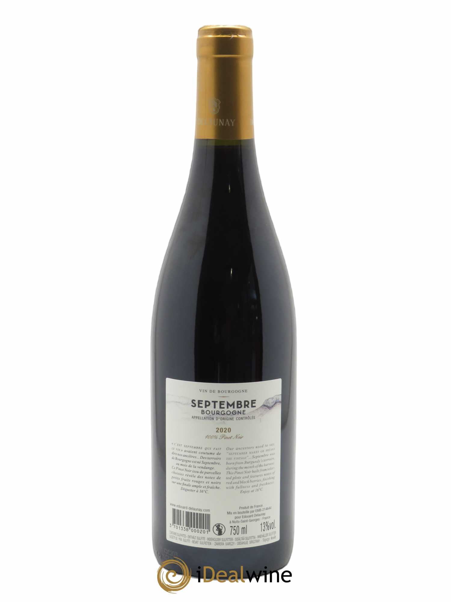 Bourgogne Septembre Edouard Delaunay 2020 - Lot of 1 bottle - 1