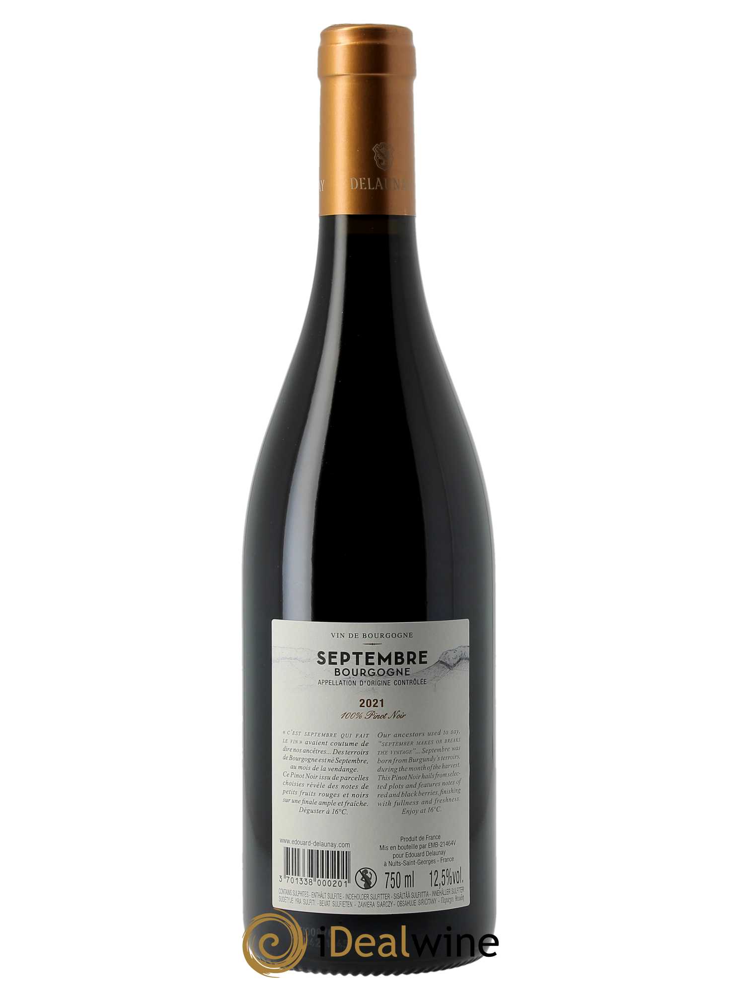 Bourgogne Septembre Edouard Delaunay 2021 - Lot of 1 bottle - 1