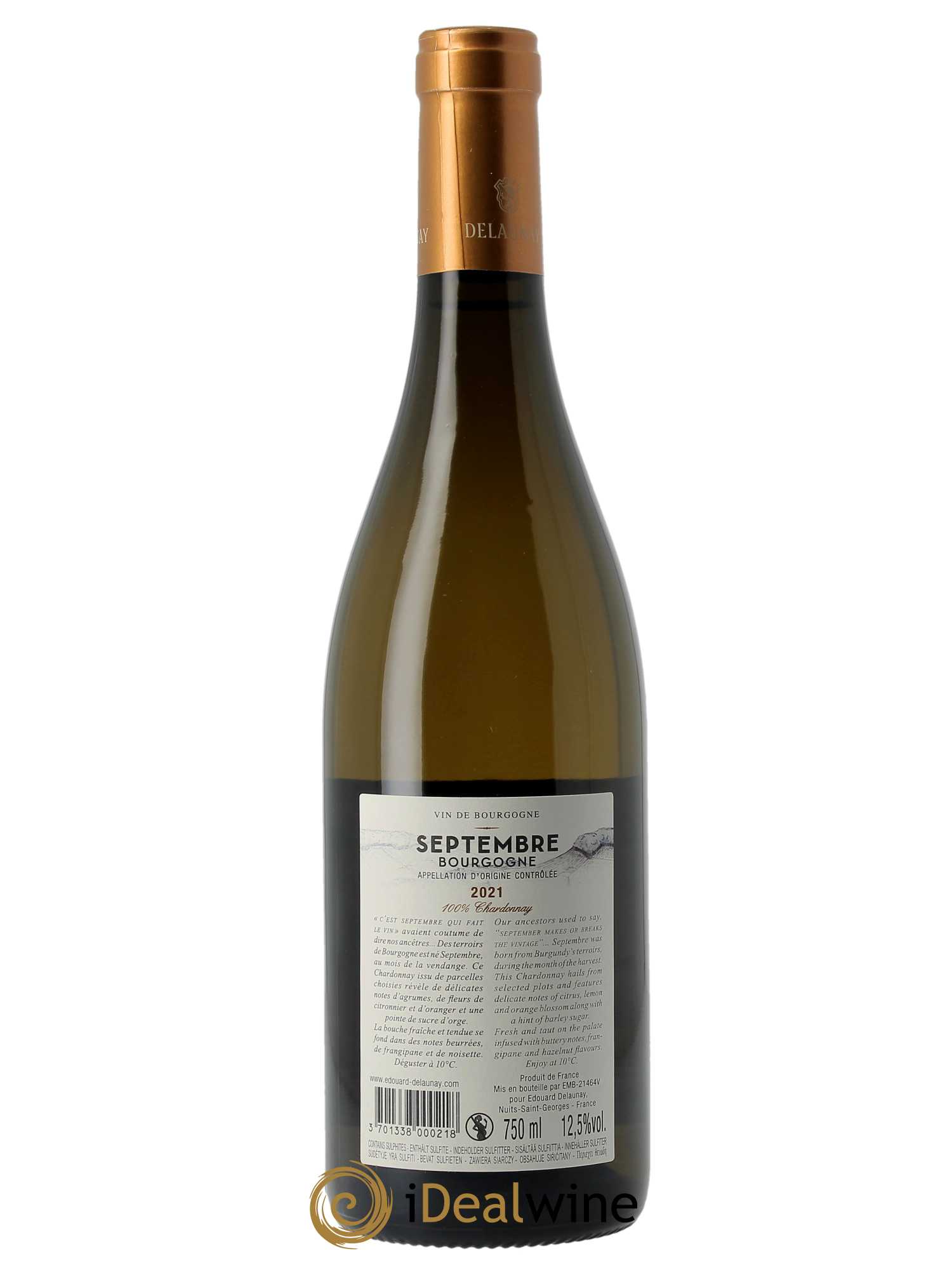 Bourgogne Septembre Edouard Delaunay 2021 - Lot de 1 bouteille - 1