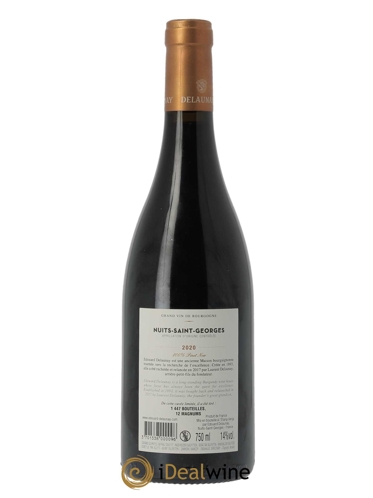 Nuits-Saint-Georges Le village Vieilles Vignes Edouard Delaunay  2020 - Lot of 1 bottle - 1