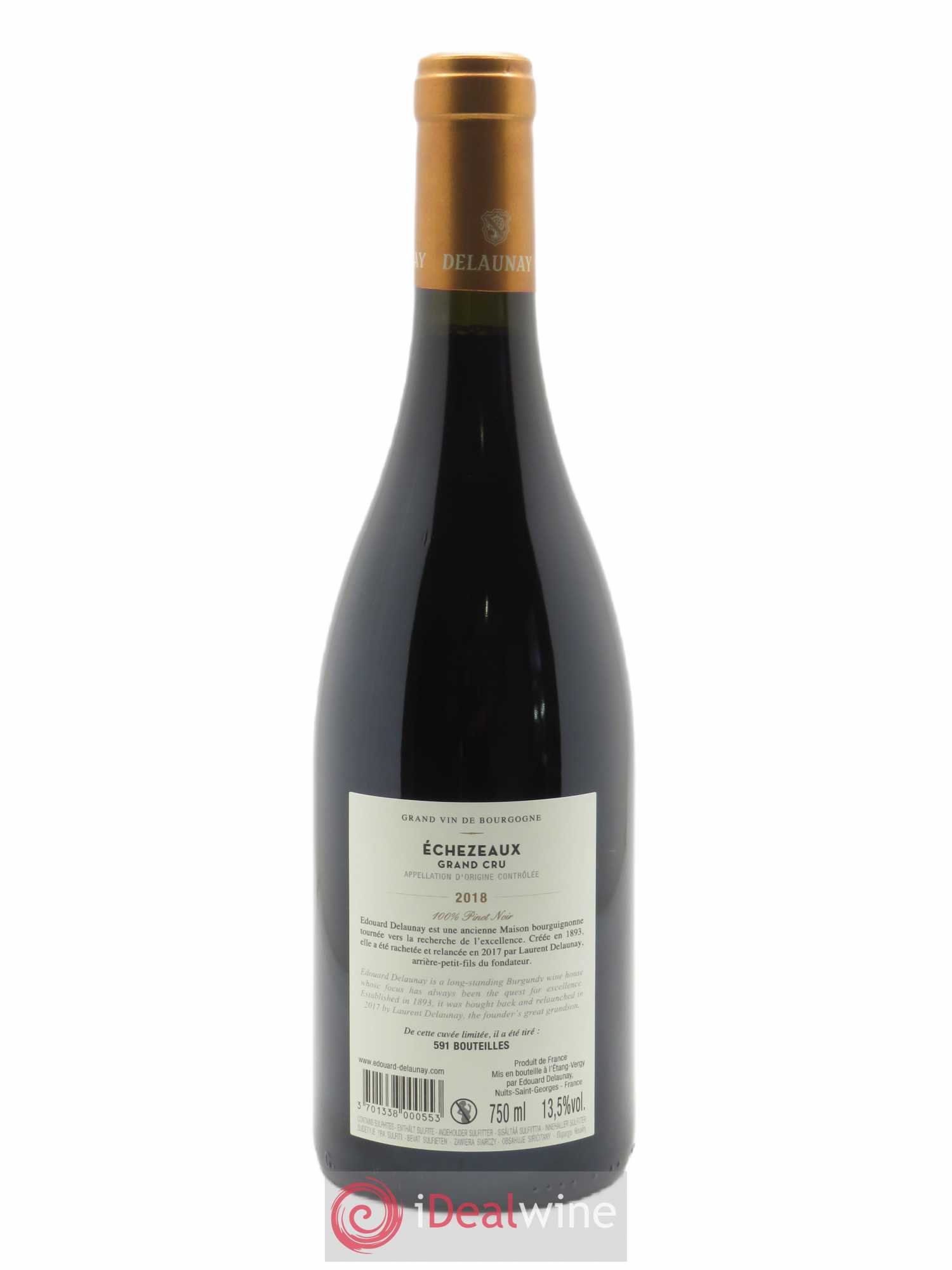 Echezeaux Grand Cru Edouard Delaunay 2018 - Lot de 1 bouteille - 1