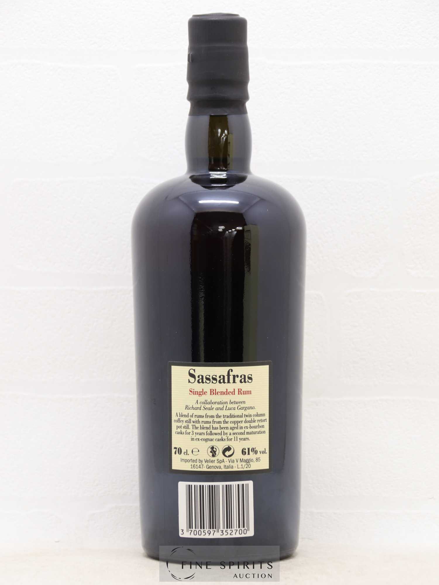 Foursquare Of. Sassafras Barrel Proof - One of 6000 - bottled 2020 Double Maturation 3 years ex Bourbon & 11 years ex Cognac - Lot of 1 bottle - 2