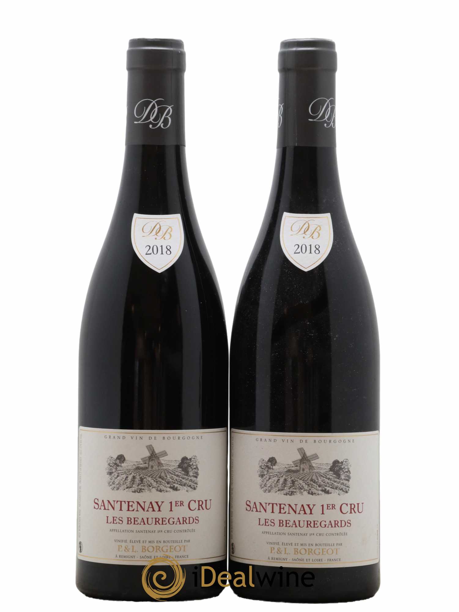 Santenay 1er Cru Beauregard Domaine Borgeot 2018 - Lot de 2 bouteilles - 0