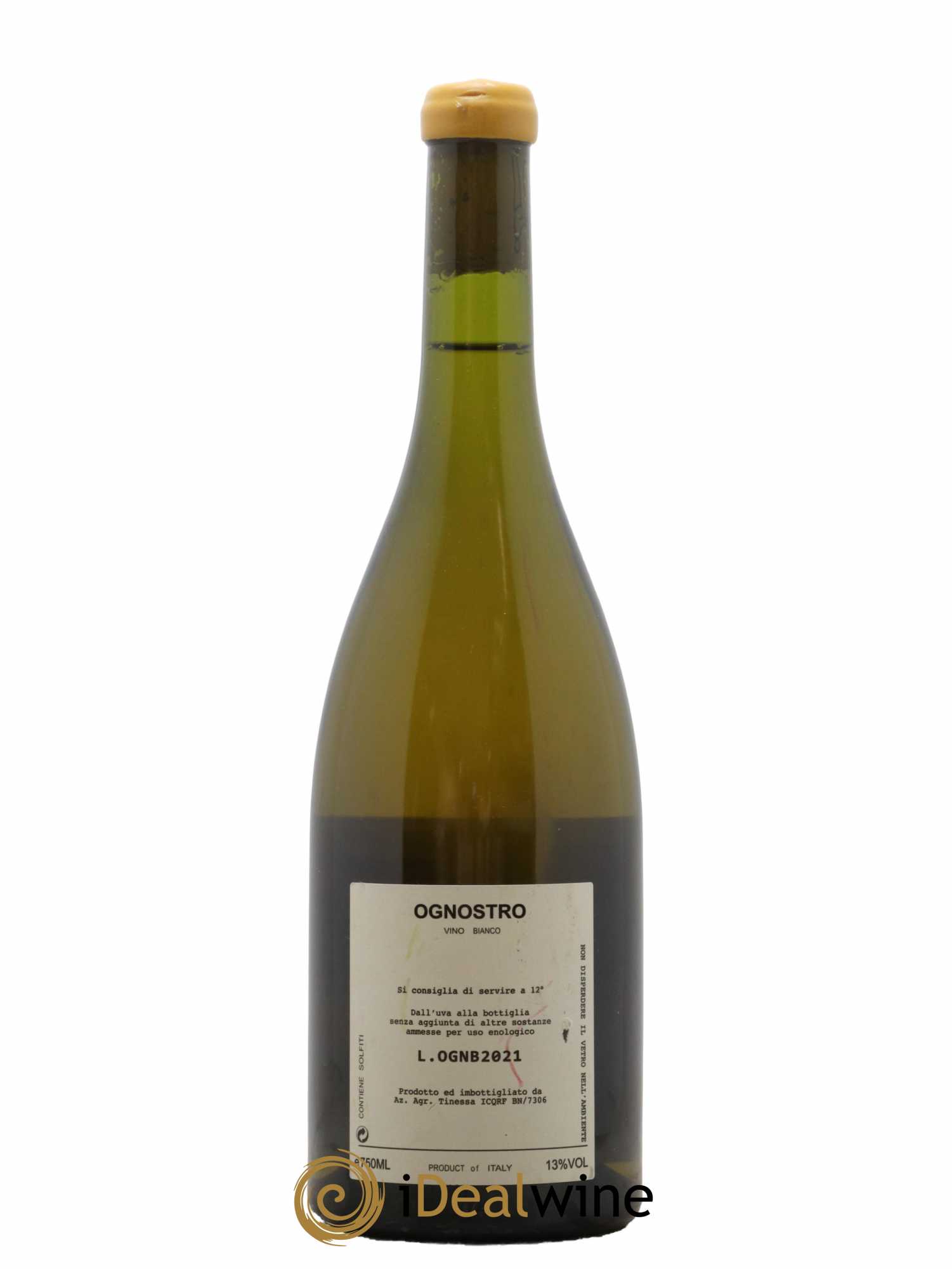 Italie Vino Bianco Ognostro 2021 - Lot de 1 bouteille - 1
