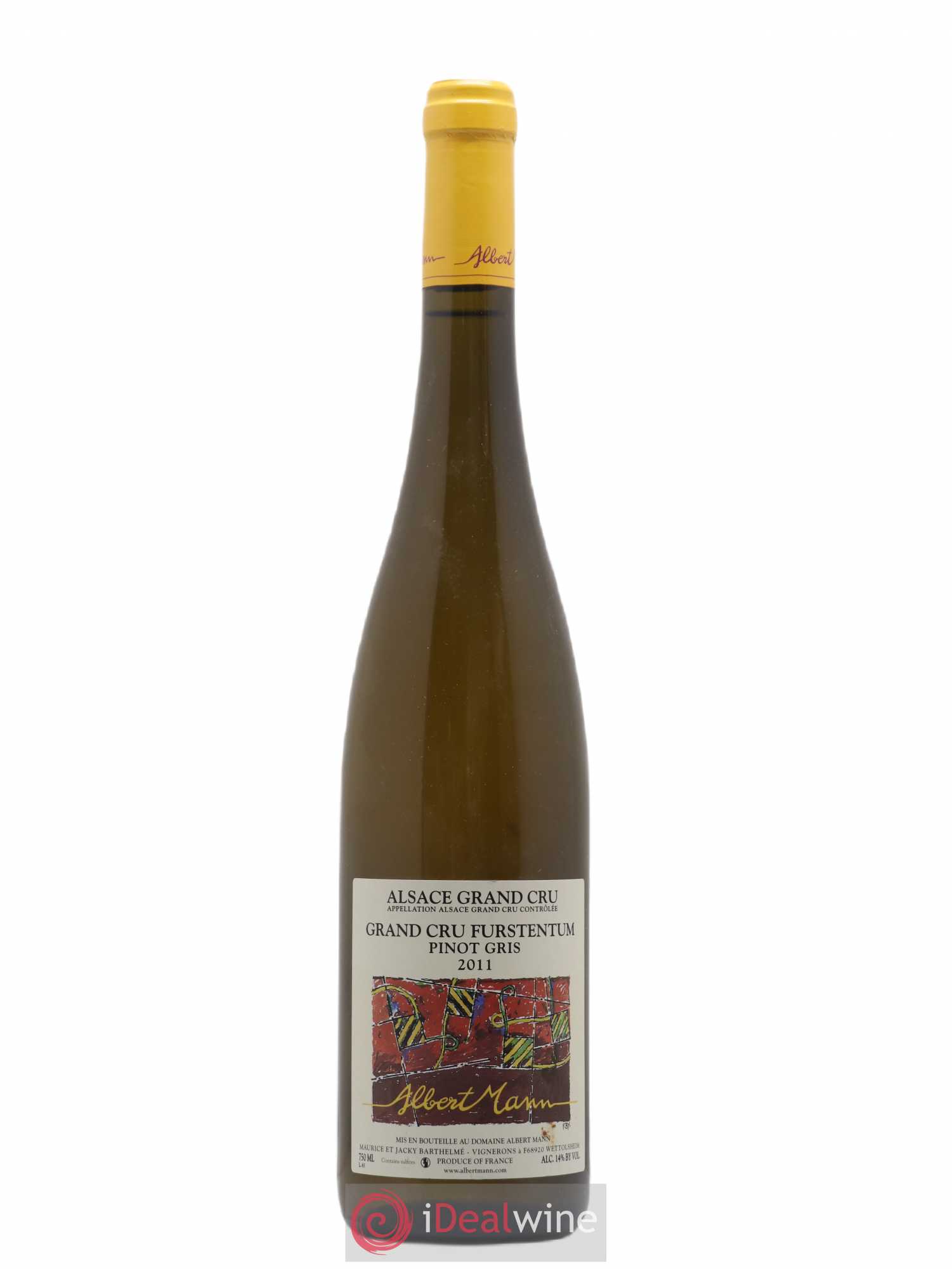 Alsace Pinot Gris Grand Cru Furstentum Albert Mann 2011 - Lot de 1 bouteille - 0