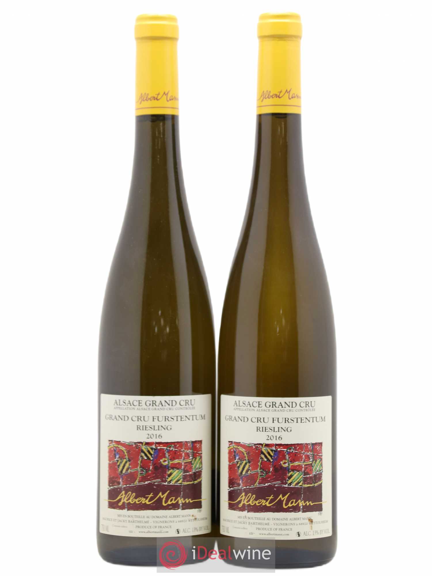 Alsace Riesling Grand Cru Furstentum Albert Mann 2016 - Lot de 2 bouteilles - 0