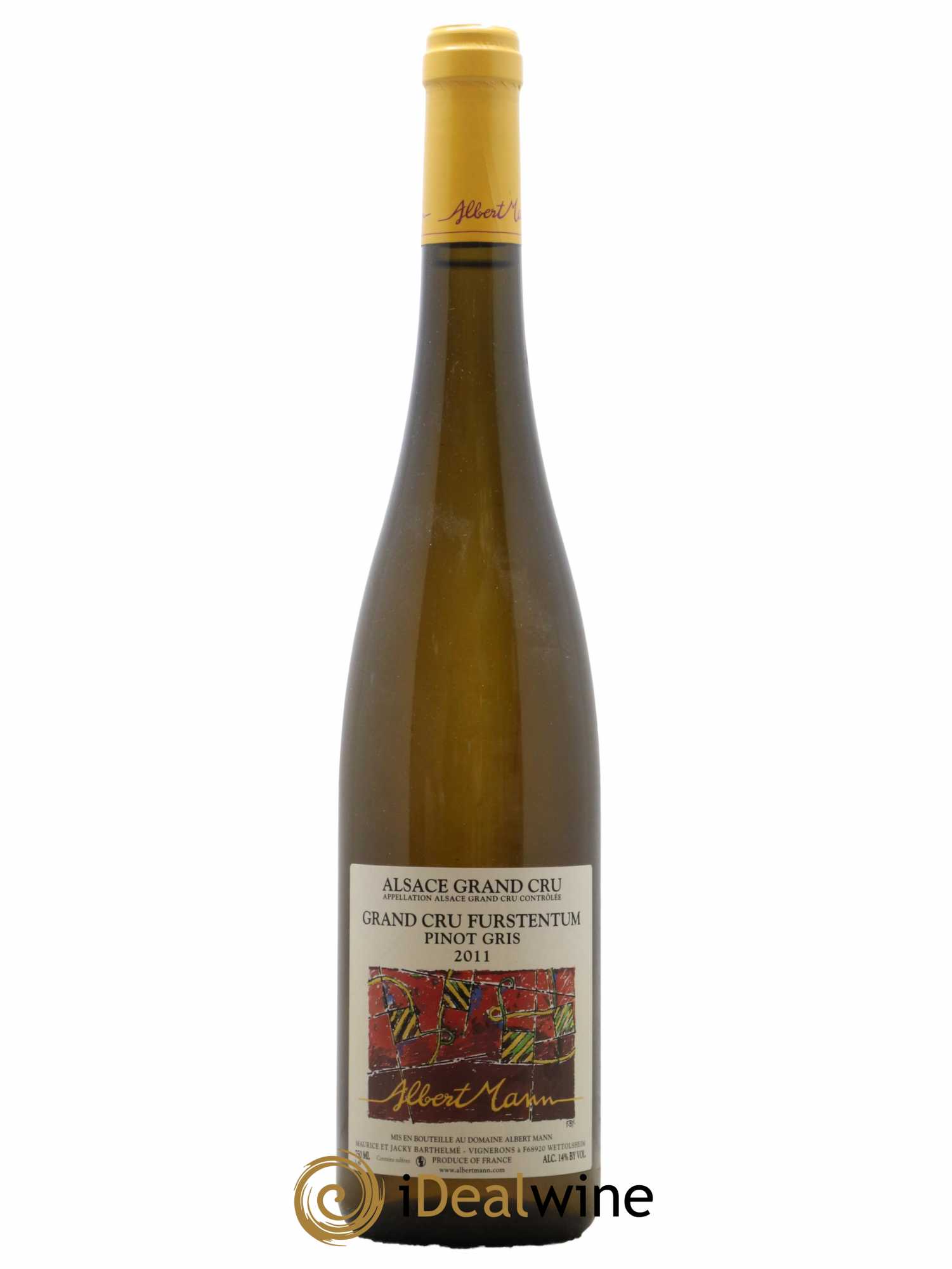 Alsace Pinot Gris Grand Cru Furstentum Albert Mann 2011 - Lot de 1 bouteille - 0