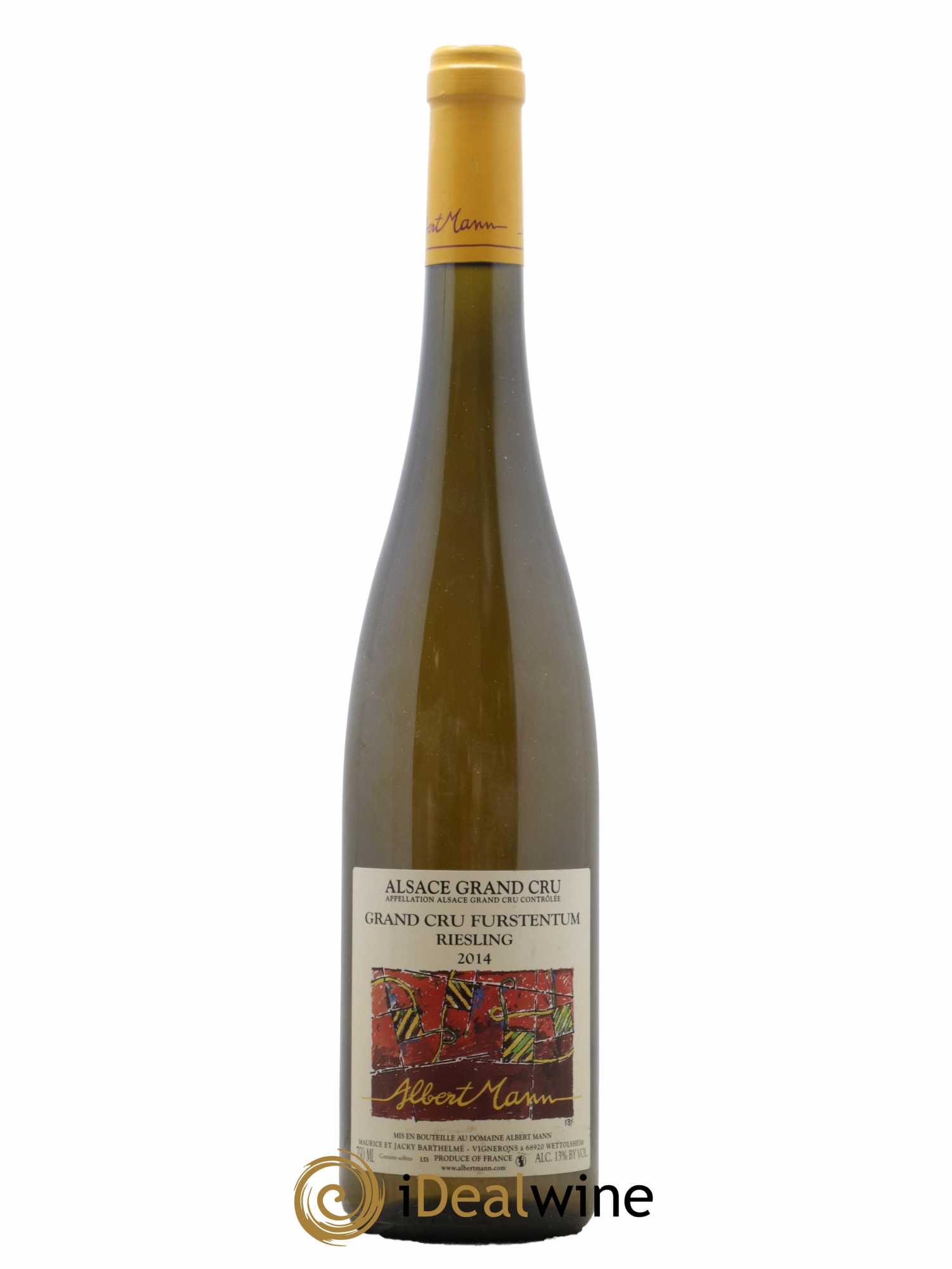 Alsace Riesling Grand Cru Furstentum Albert Mann 2014 - Lot de 1 bouteille - 0