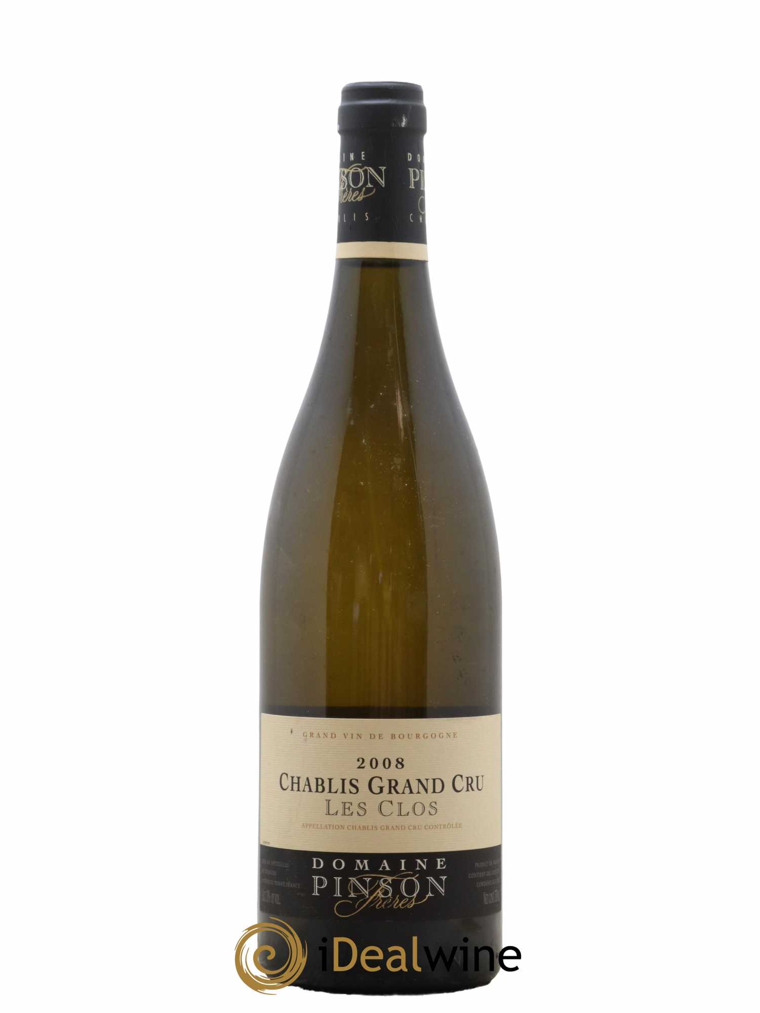Chablis Grand Cru Les Clos Pinson Frères (Domaine) 2008 - Lot de 1 bouteille - 0