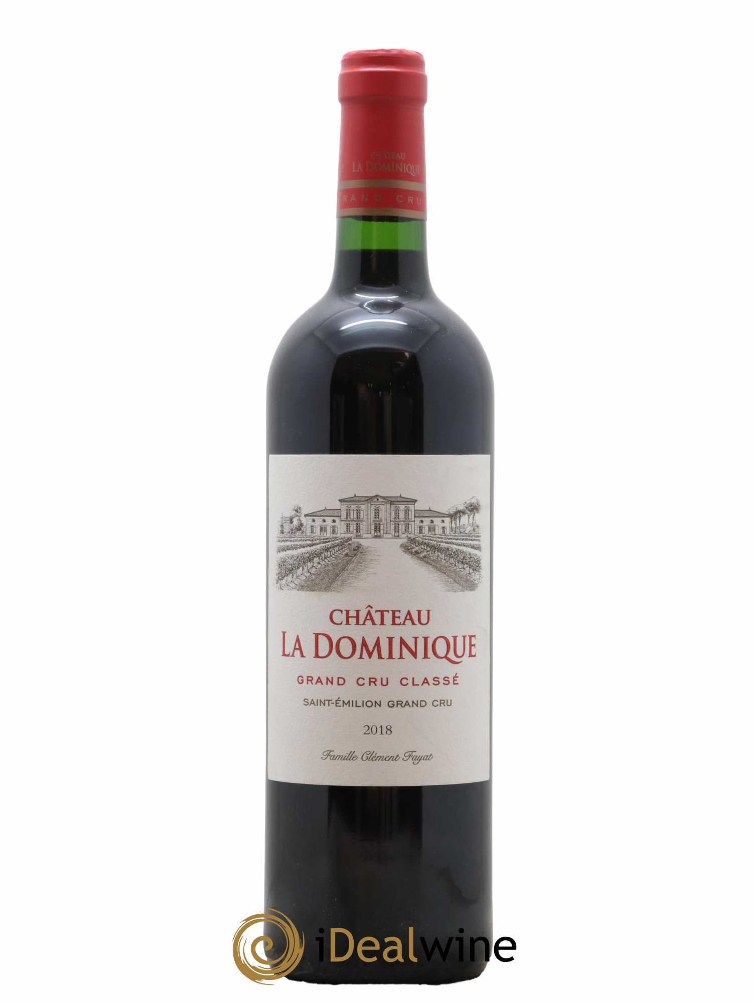 Château la Dominique Grand Cru Classé 2018 - Lot de 1 bouteille - 0