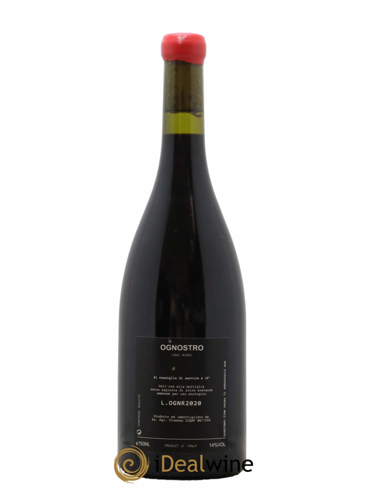 Italie Vino Rosso Ognostro 2020 - Lot de 1 bouteille - 1
