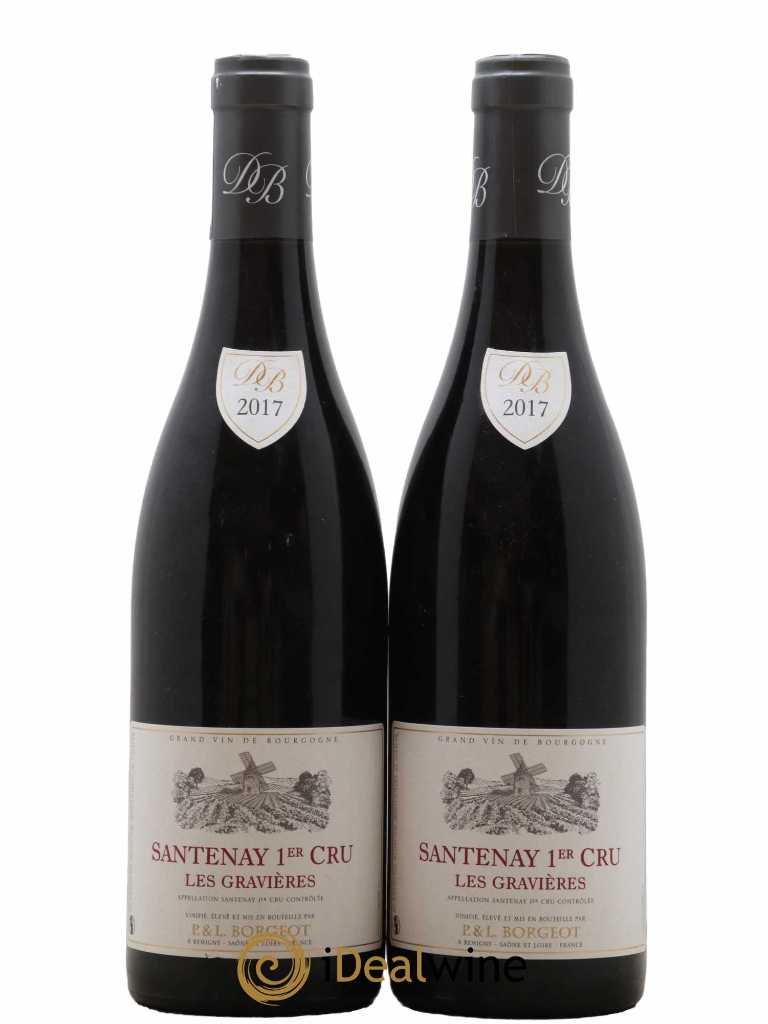 Santenay 1er Cru Les Gravières Domaine Borgeot 2017 - Lot de 2 bouteilles - 0