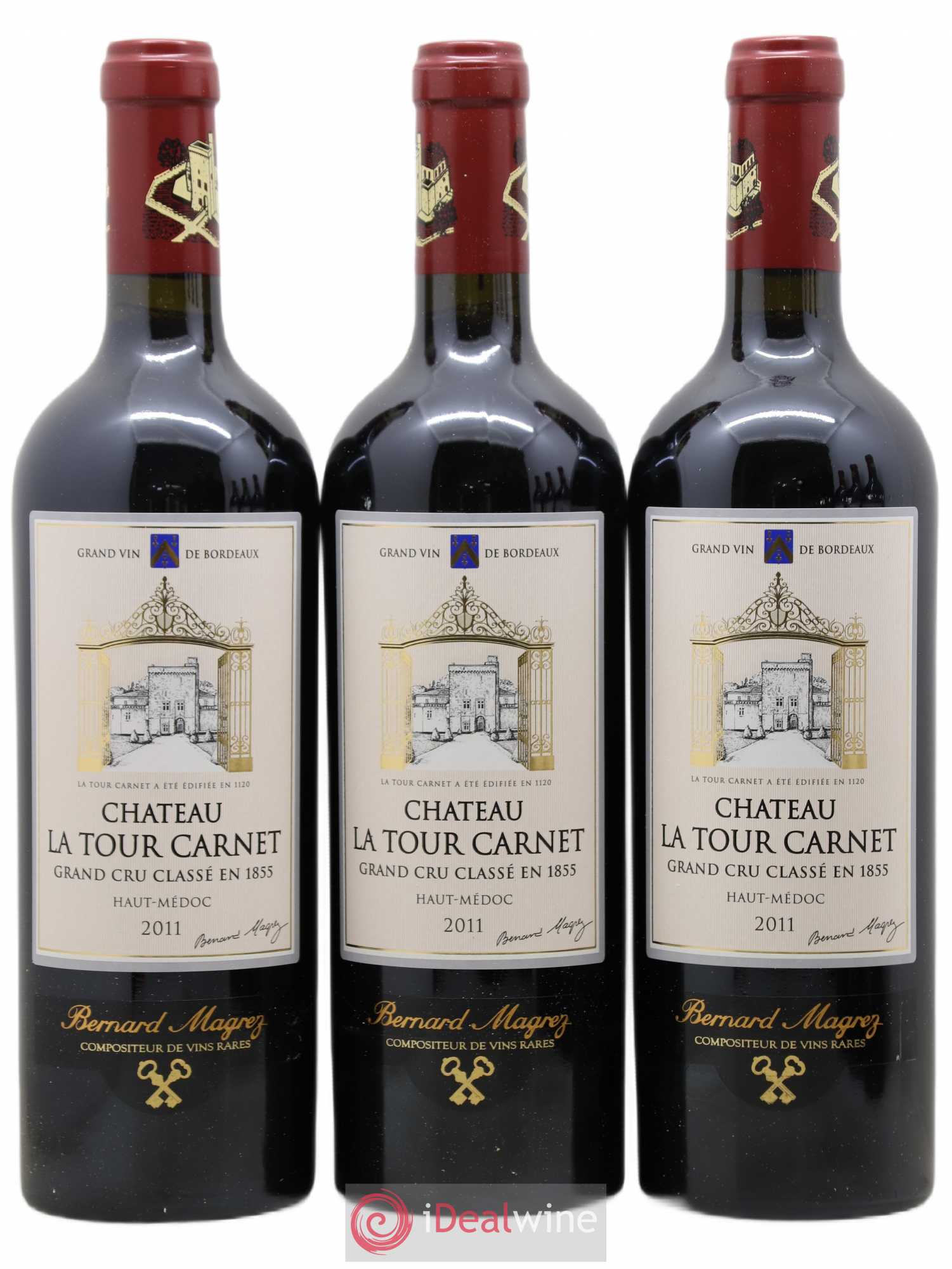 Château la Tour Carnet 4ème Grand Cru Classé 2011 - Lot de 6 bouteilles - 2