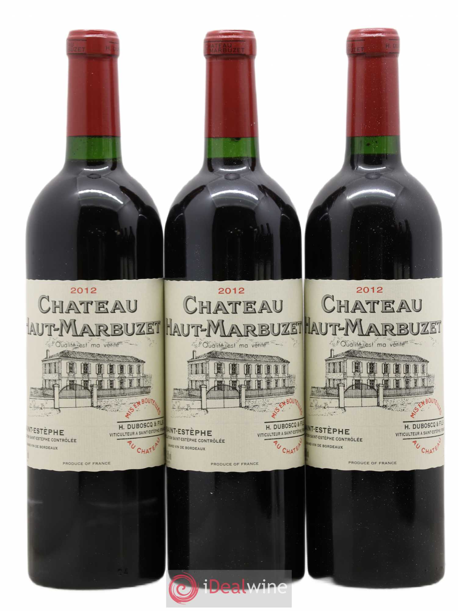 Château Haut Marbuzet 2012 - Lot de 6 bouteilles - 1