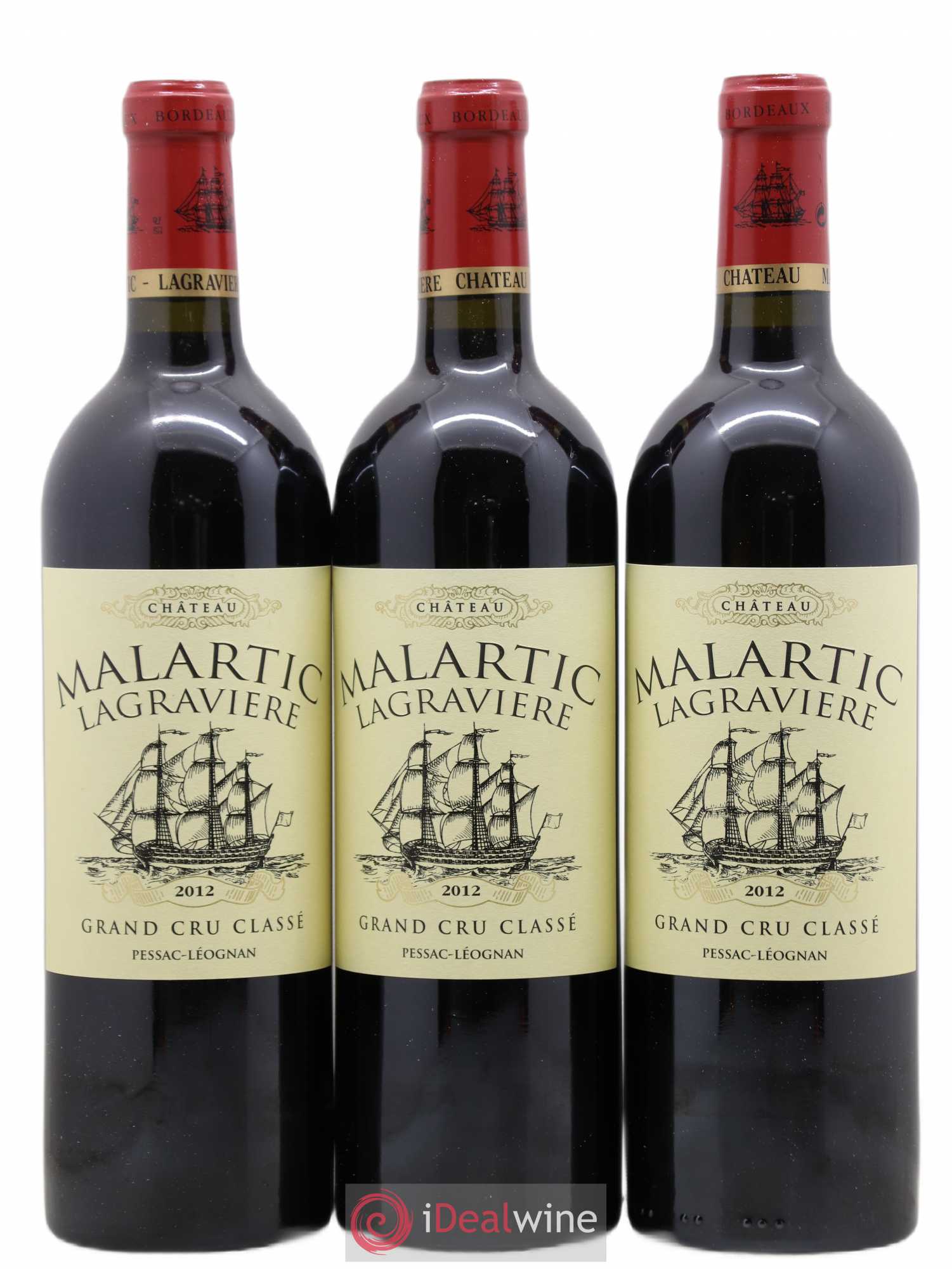 Château Malartic-Lagravière Cru Classé de Graves 2012 - Lot de 6 bouteilles - 1