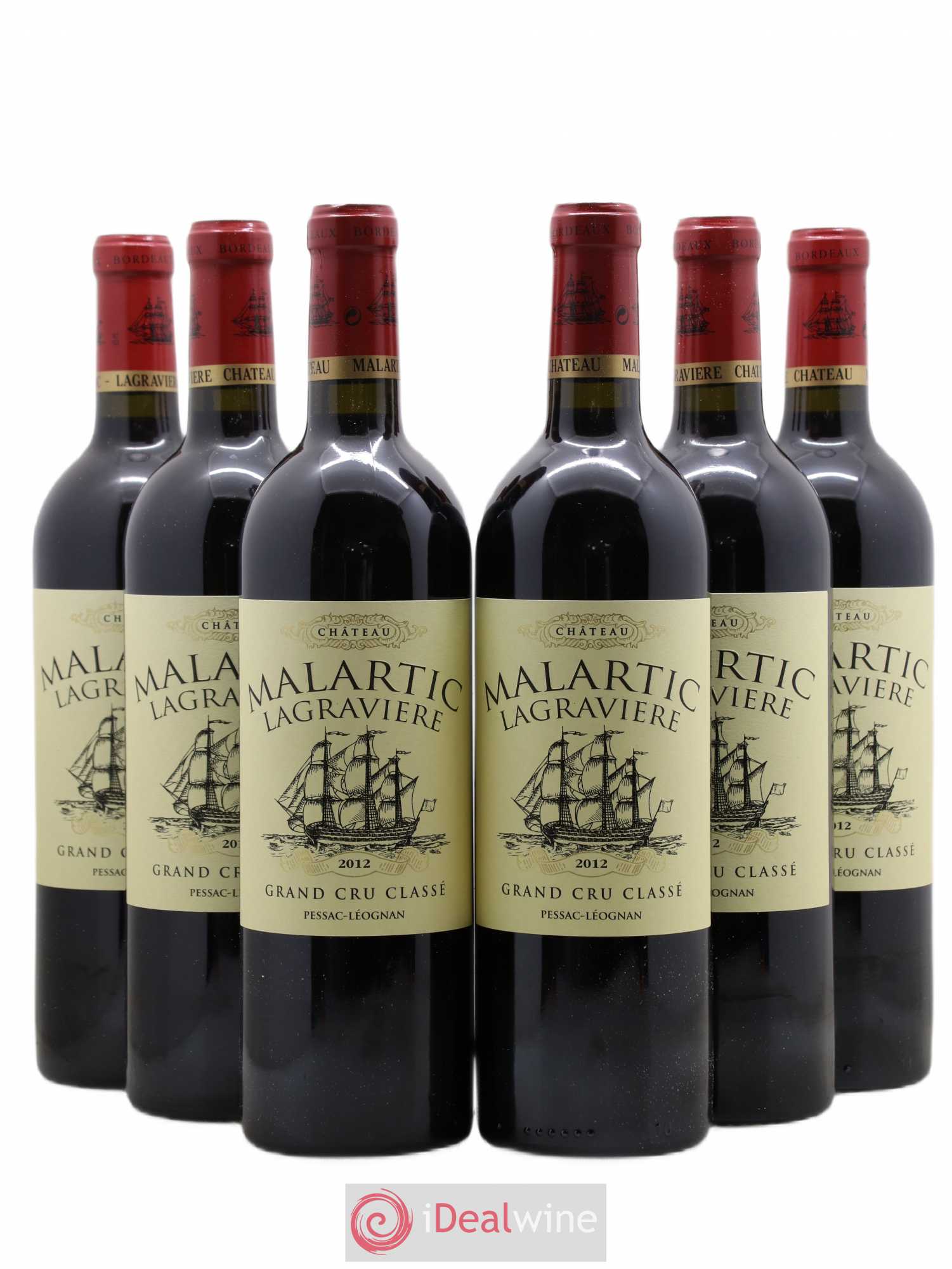 Château Malartic-Lagravière Cru Classé de Graves 2012 - Lot de 6 bouteilles - 0