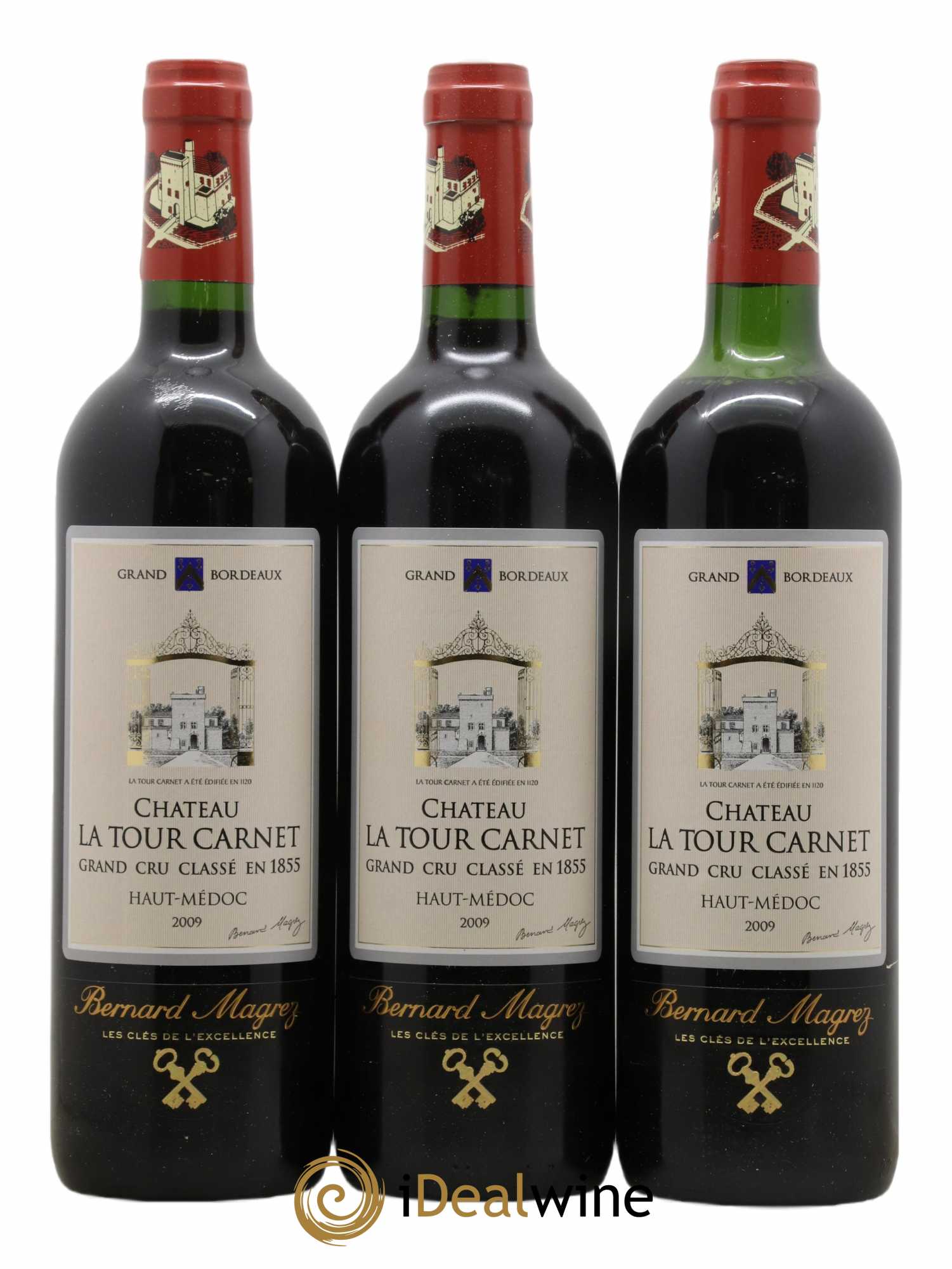 Château la Tour Carnet 4ème Grand Cru Classé 2009 - Lot de 6 bouteilles - 1