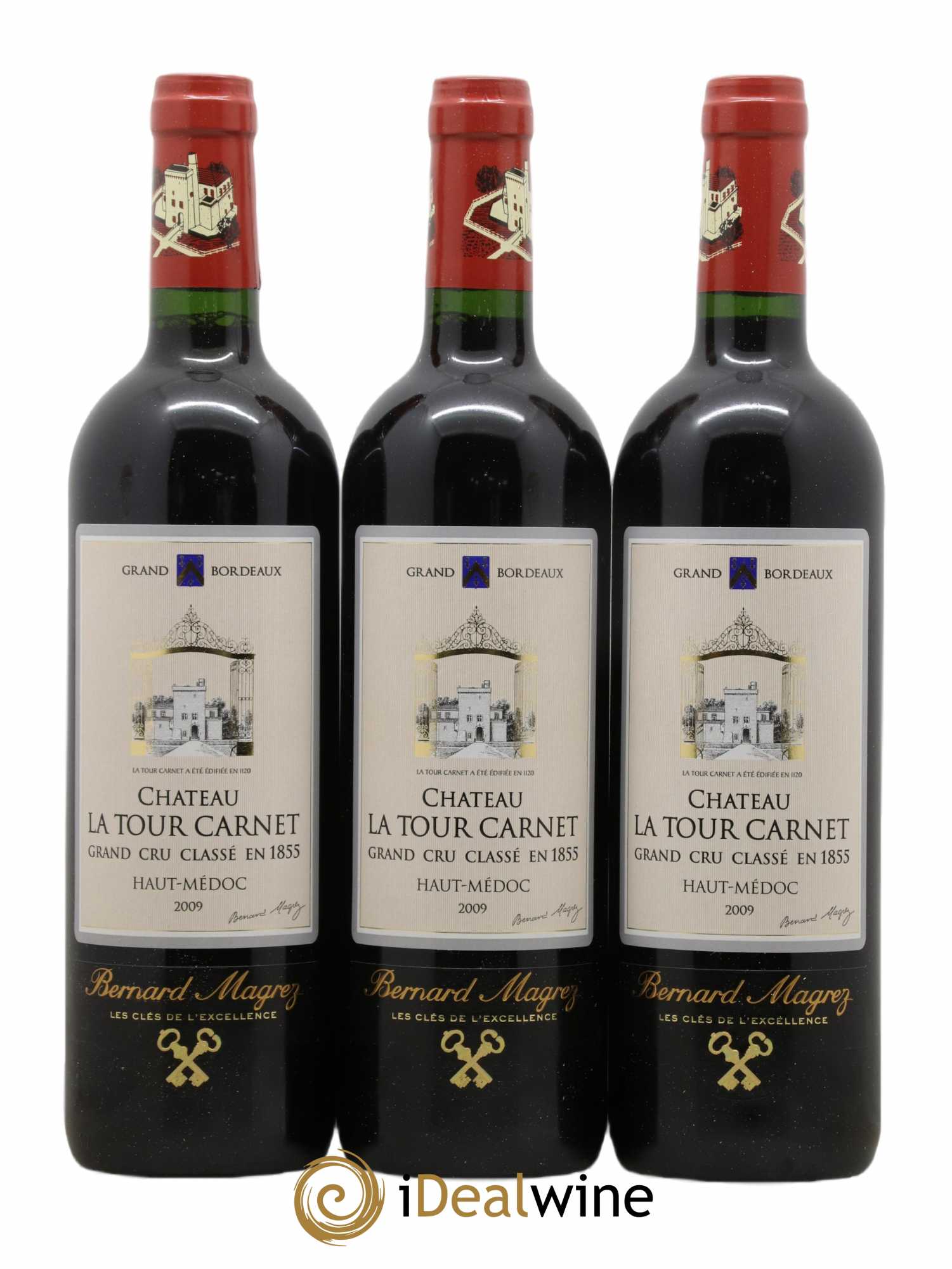 Château la Tour Carnet 4ème Grand Cru Classé 2009 - Lot de 6 bouteilles - 2