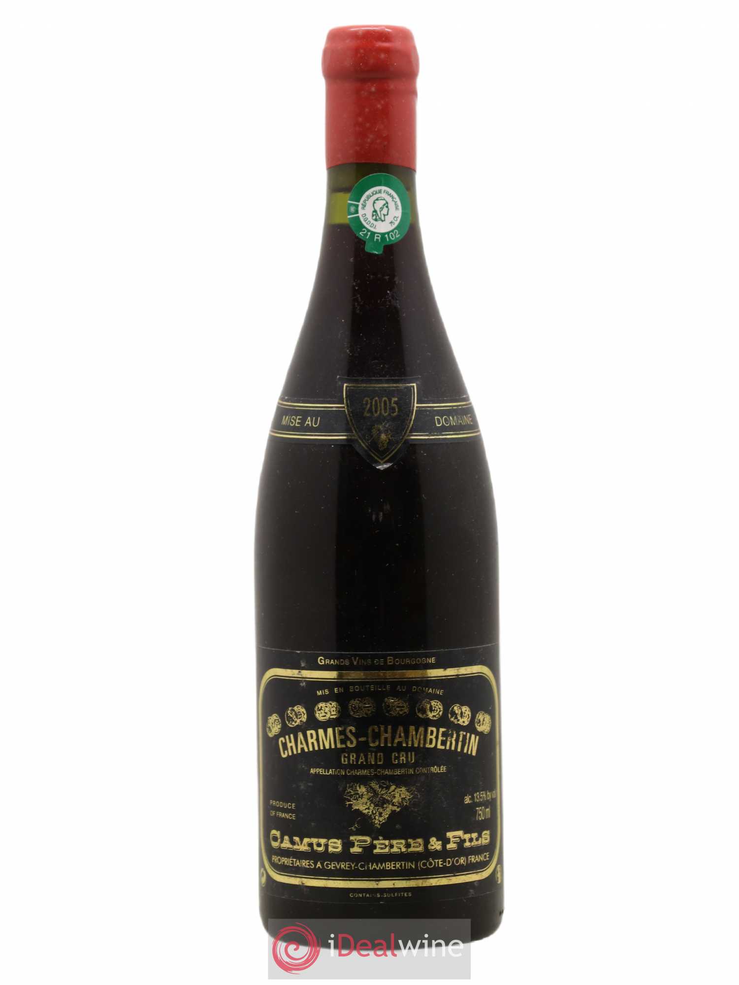 Charmes-Chambertin Grand Cru Camus Père et Fils (Domaine) 2005 - Lot de 1 bouteille - 0
