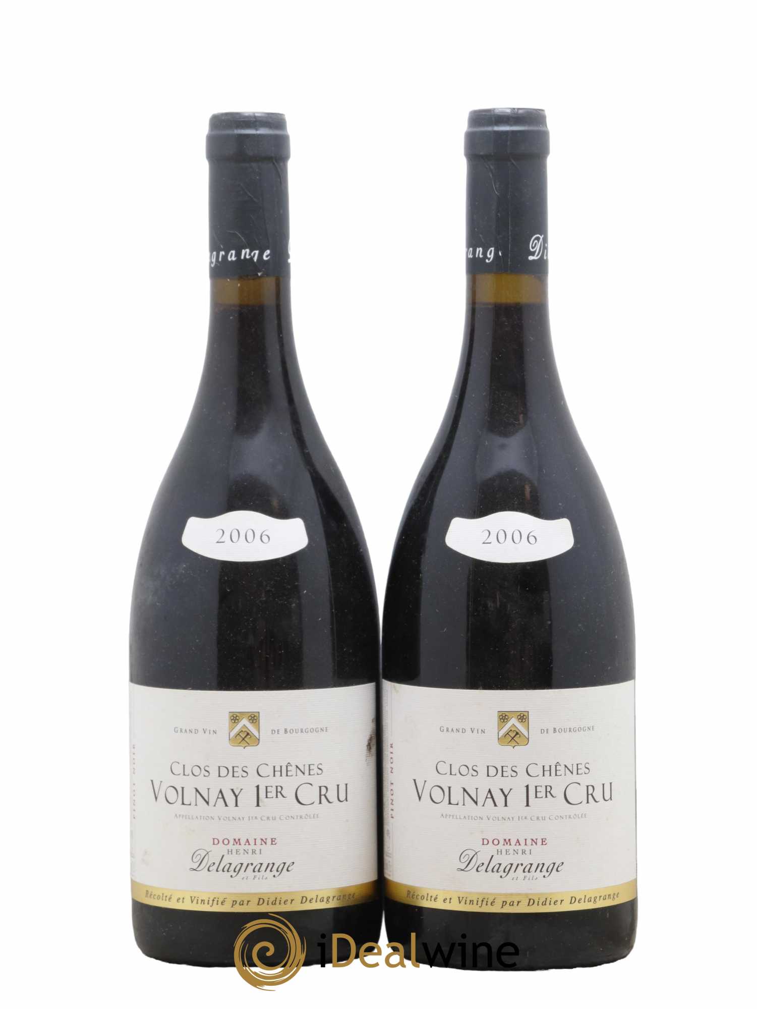 Volnay 1er Cru Clos des Chênes Domaine Henri Delagrange 2006 - Lot de 2 bouteilles - 0
