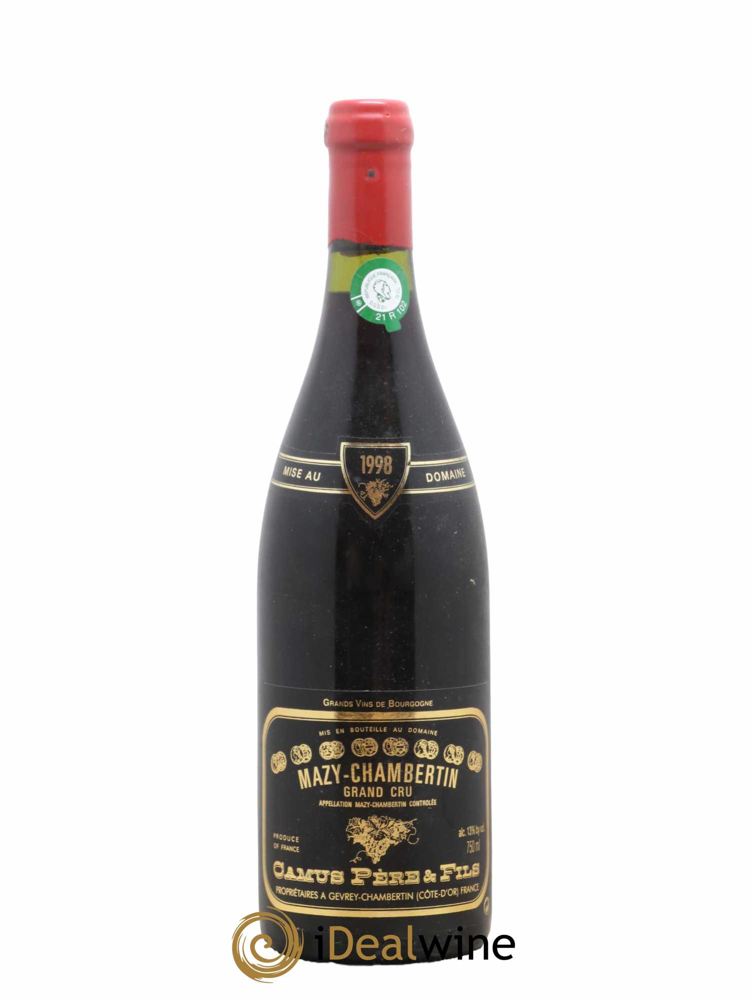Mazis-Chambertin Grand Cru Camus Père et Fils (Domaine) 1998 - Lot de 1 bouteille - 0