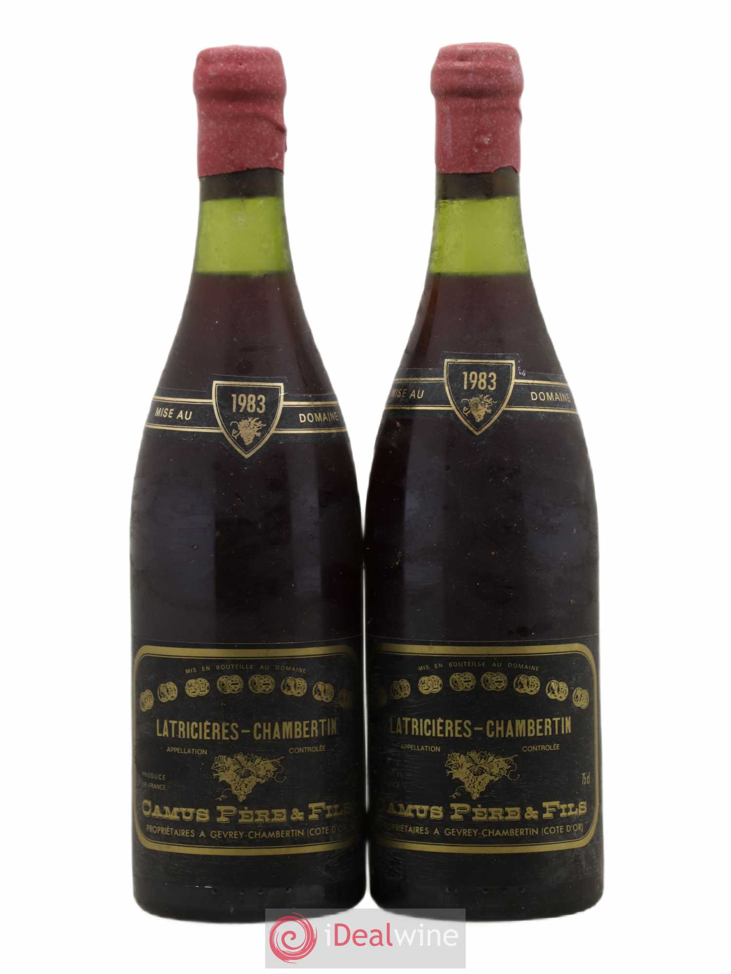 Latricières-Chambertin Grand Cru Camus Père et Fils (Domaine) 1983 - Lot de 2 bouteilles - 0