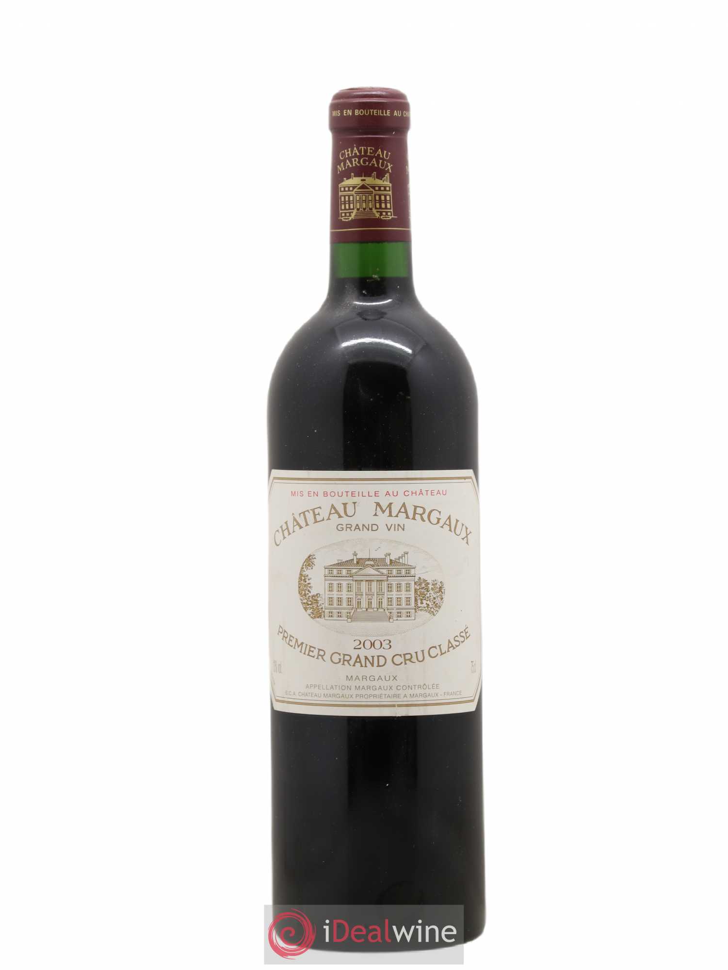Château Margaux 1er Grand Cru Classé 2003 - Lot de 1 bouteille - 0