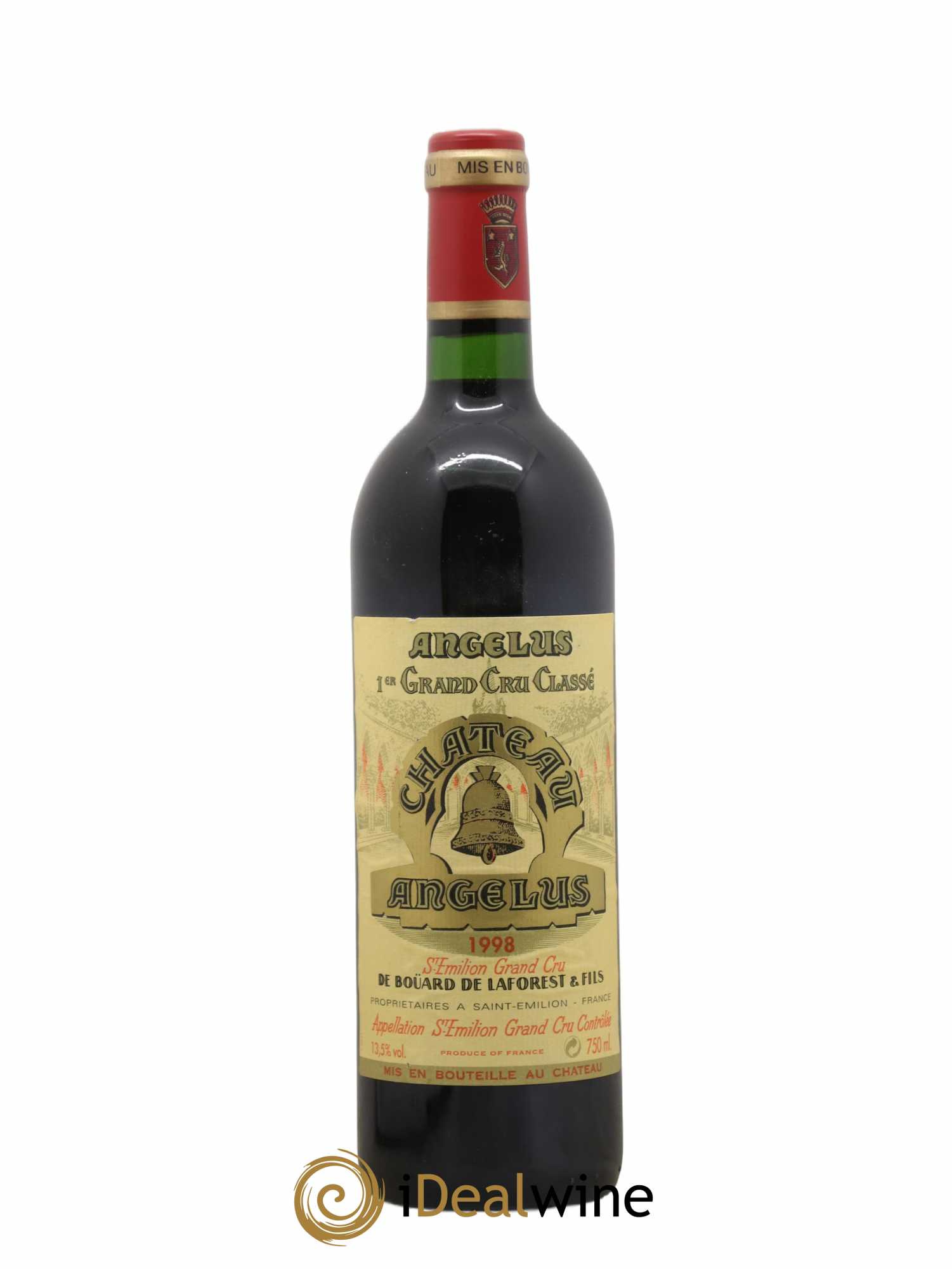 Château Angélus 1er Grand Cru Classé A 1998 - Lot de 1 bouteille - 0