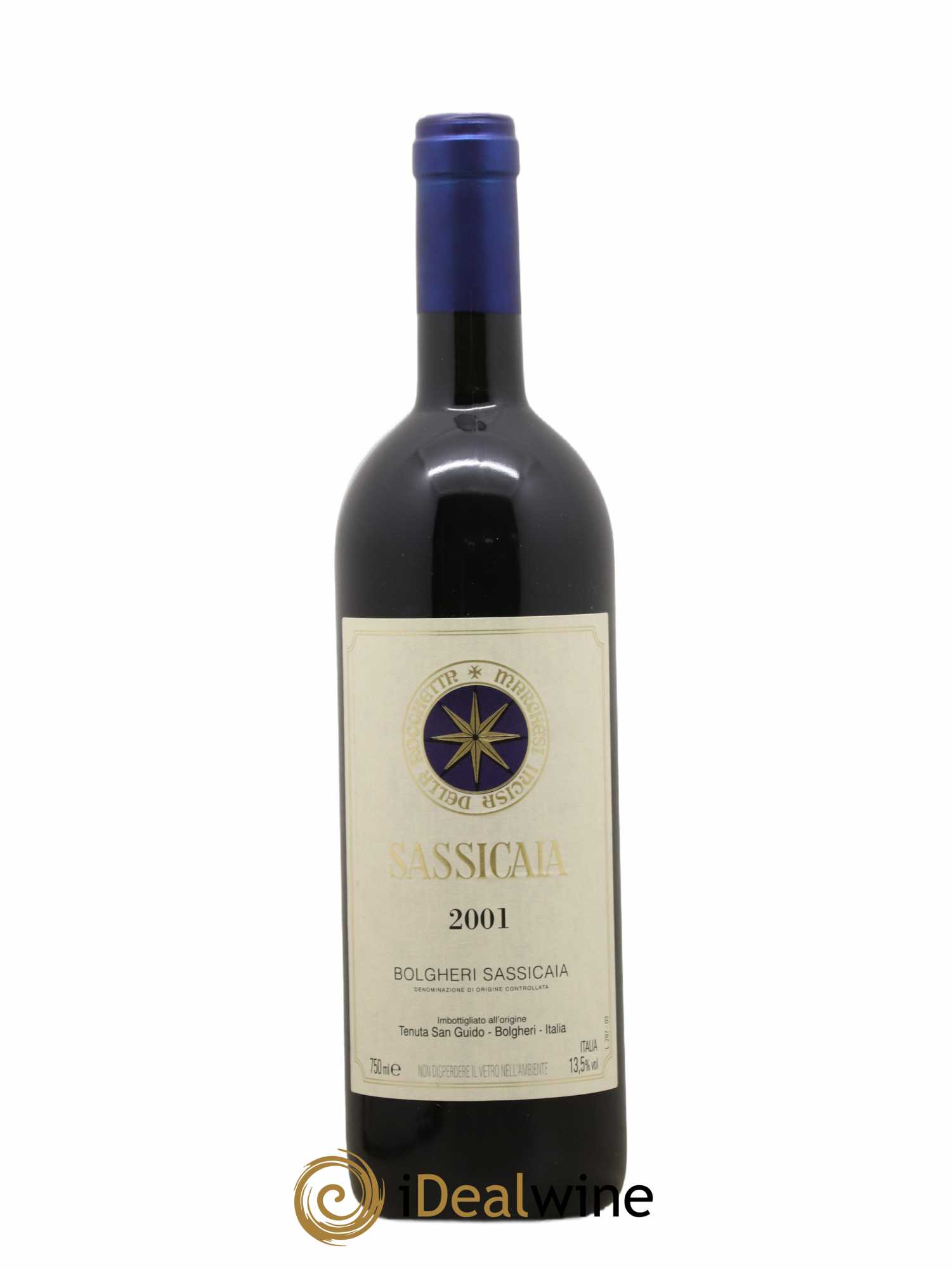 Bolgheri DOC Sassicaia Tenuta San Guido 2001 - Lot de 1 bouteille - 0