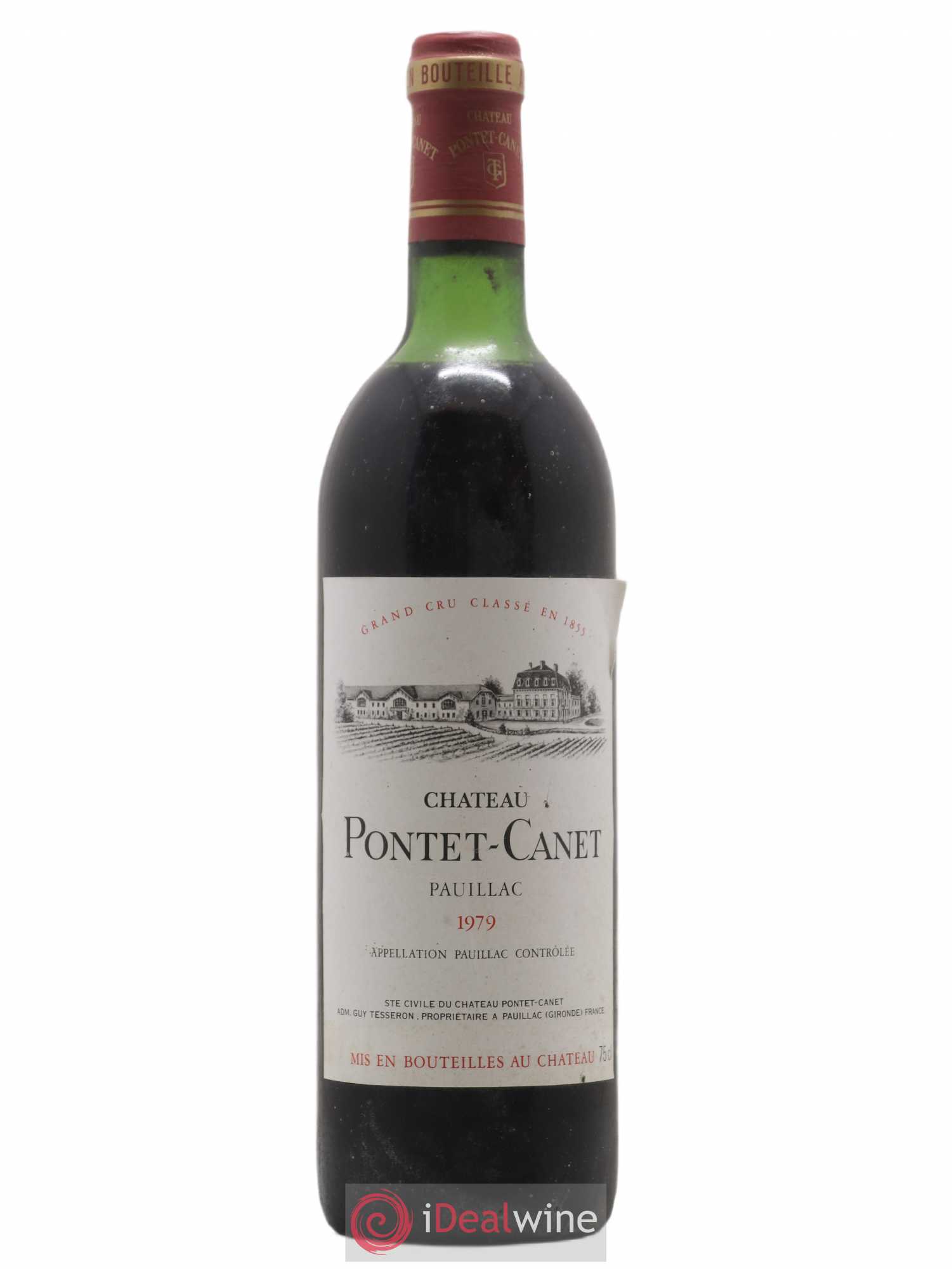 Château Pontet Canet 5ème Grand Cru Classé 1979 - Lot de 1 bouteille - 0